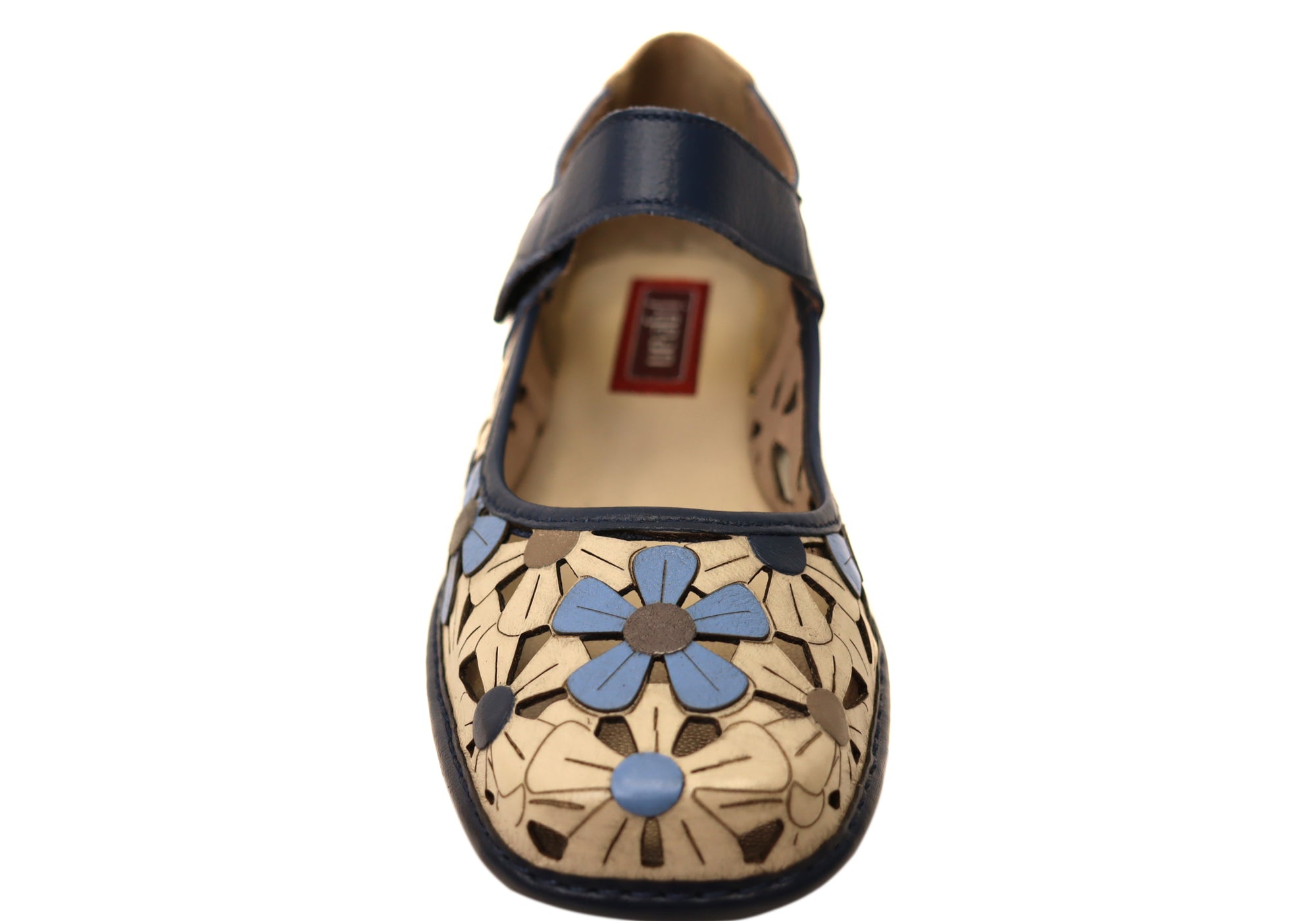 J Gean Azaelia Women's Comfortable Brazilian Leather Mary Jane Shoes - Classic & Elegant Flat Shoes for Work, Office & Casual Wear