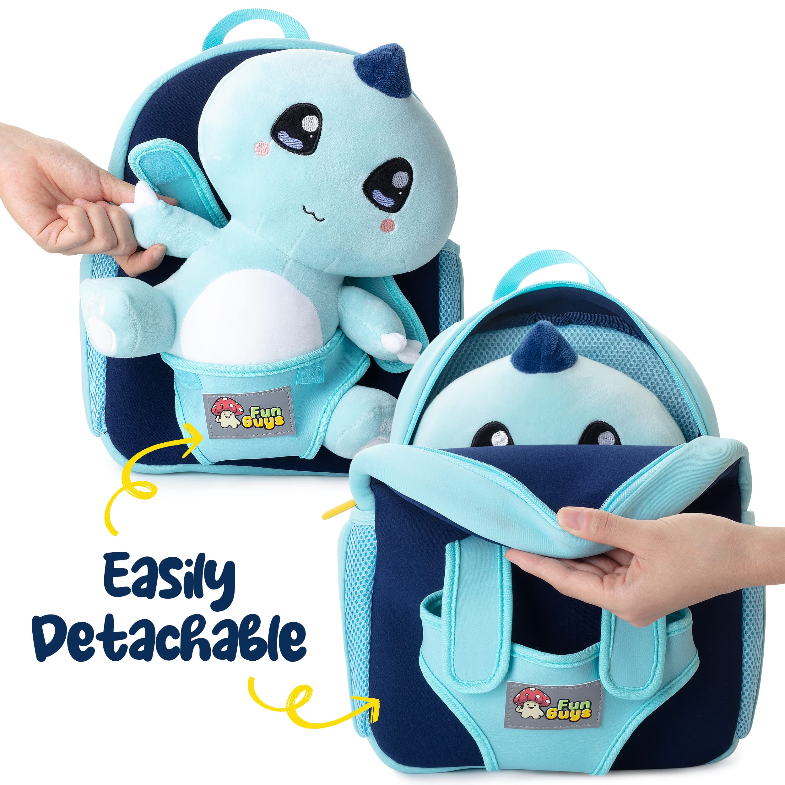 Cute Dinosaur Backpack for Kids 3-7 Years - Dino Bookbag for Boys & Girls - Lightweight Preschool & Kindergarten Backpack for School, Travel & Daycare - Perfect for Daily Use, Outdoor Adventures & Learning Activities