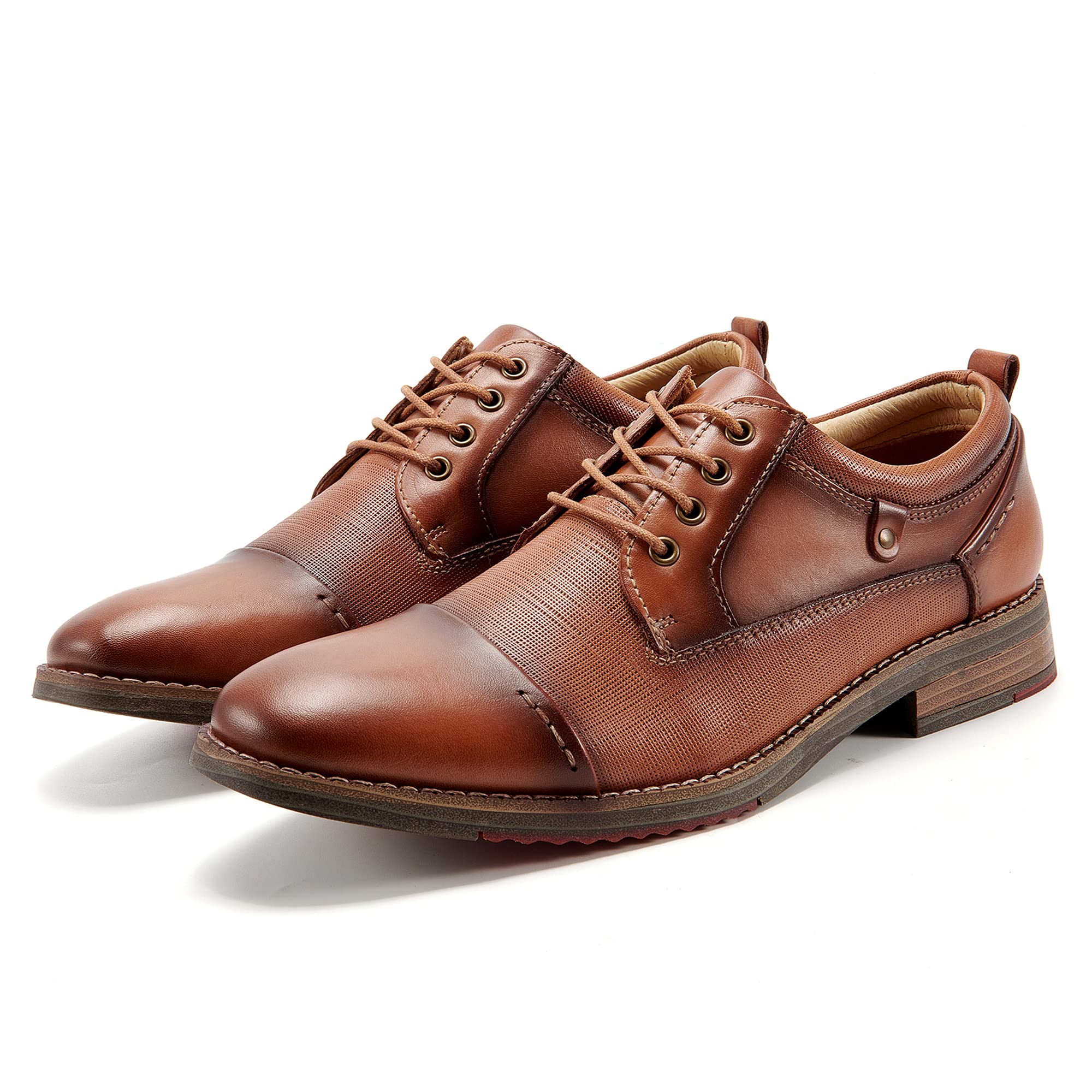 Arkbird Men's Genuine Leather Oxford Dress Shoes - Comfortable Business Formal Shoes for Work & Office | Professional Wedding & Party Footwear