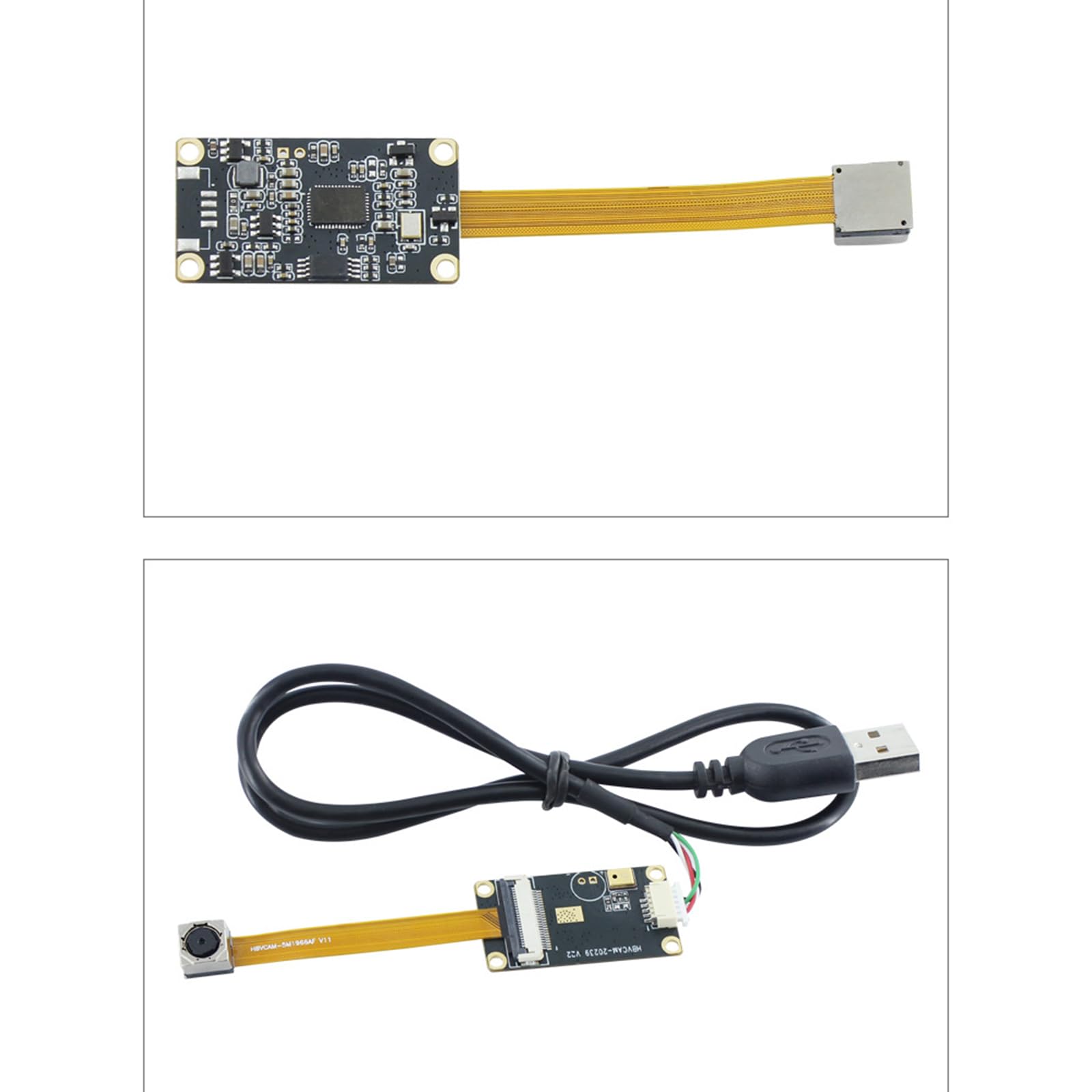 Yeselino OV5640 5MP USB Camera Module with 60/65/100° Adjustable Focus Lens - 2592x1944 Resolution, Plug & Play for Laptop/PC - Perfect for Video Conferencing, Live Streaming & Security Monitoring