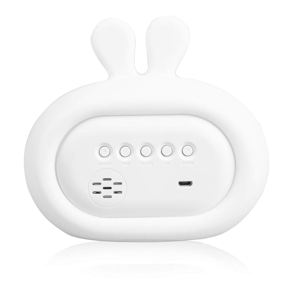 Lumipets Bear Night Light with Alarm Clock - Sleep Training & Sound Machine for Kids, Sunrise Wake-Up, Dual Alarms, White Noise & Radio - Perfect for Heavy Sleepers, Bedrooms, Children's Sleep Aid - Ideal Gift for Birthdays & Holidays (Home, Nursery, Dorm Room)