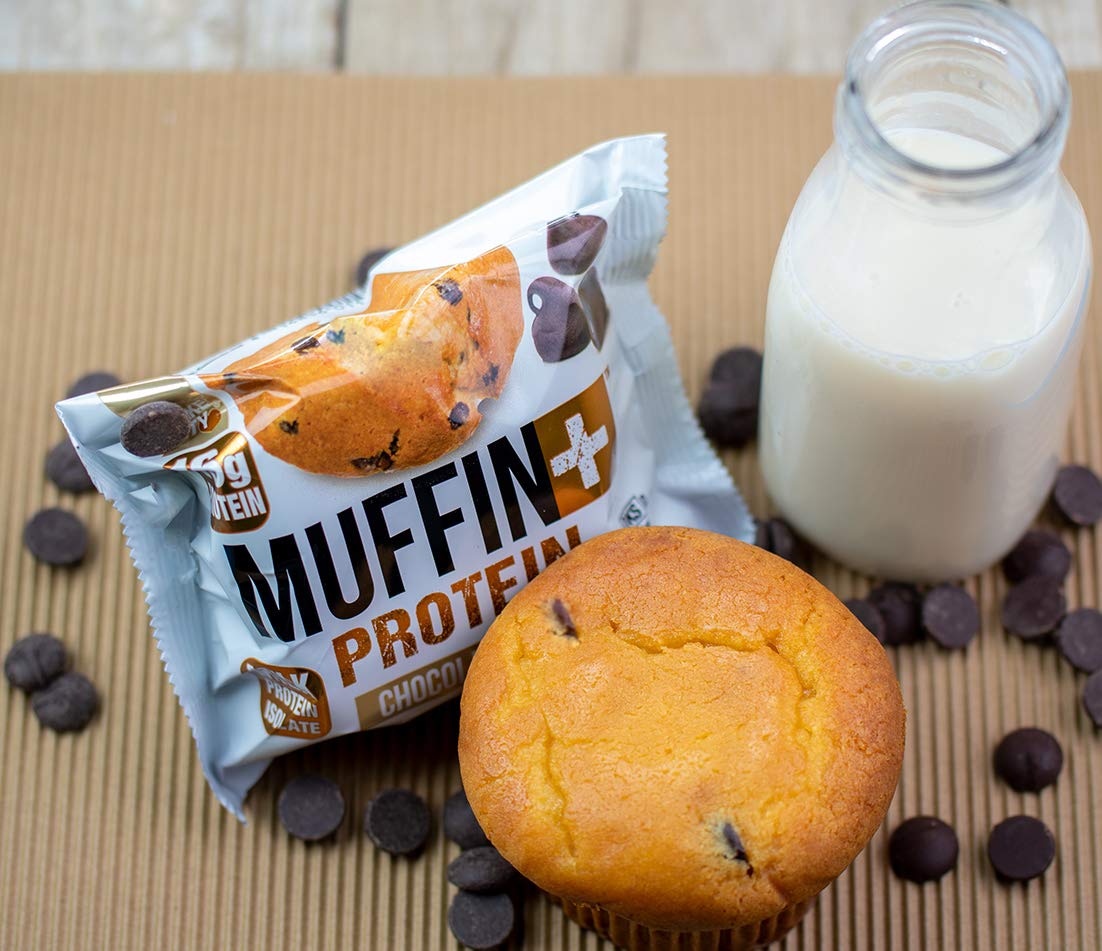Bake City Protein Muffins - Chocolate Chip Flavor, 12 Pack (4oz Each) | High Protein Snack with 16g Protein Per Muffin | Perfect for Post-Workout Recovery, Healthy Breakfast & On-the-Go Snacking