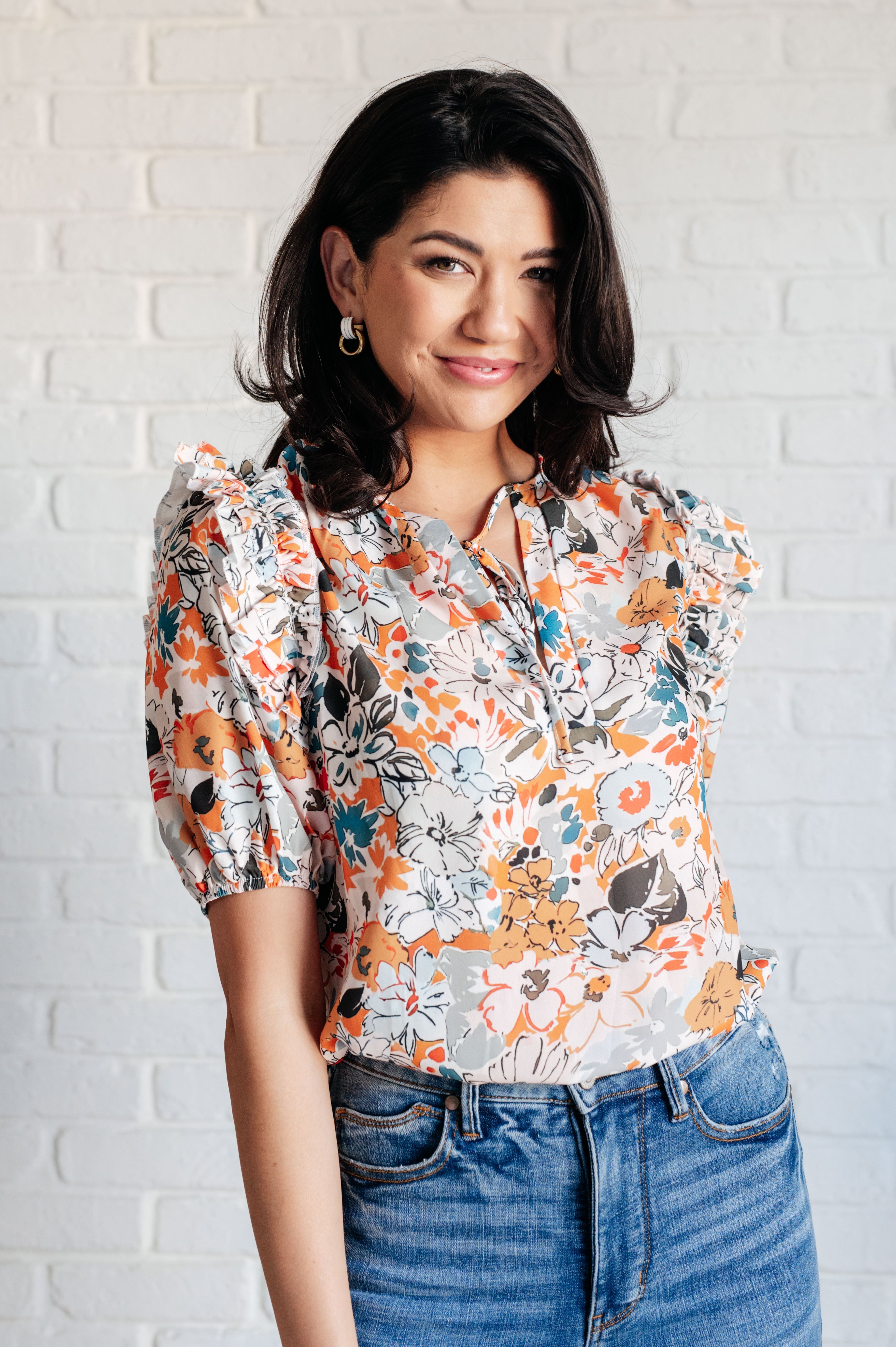Floral Blouse for Women - Soft & Comfortable Casual Top with Intuitive Design - Perfect for Spring, Summer, Office Wear & Date Nights