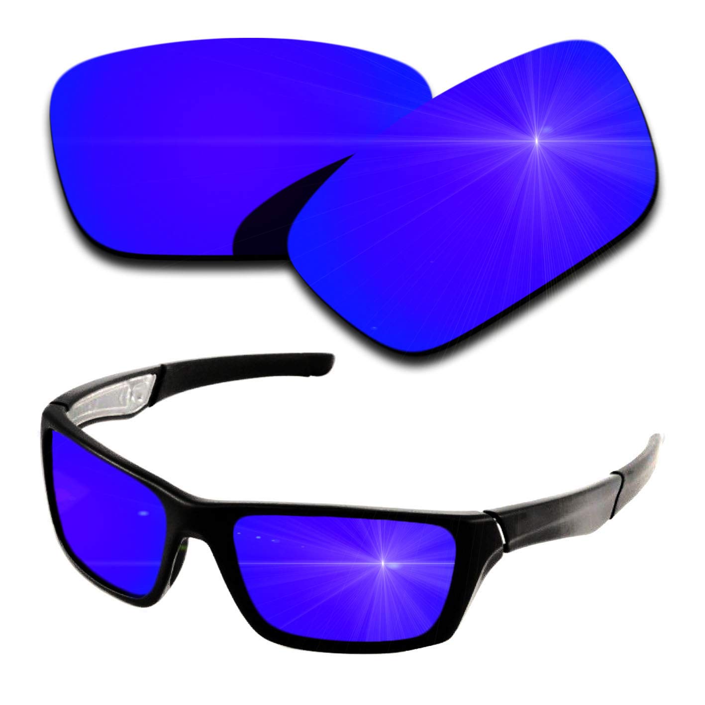 Oakley Jury Replacement Polarized Lenses - Anti-Scratch, Perfect Fit Sunglass Lens Set (Multiple Color Options) for Outdoor Sports & Driving