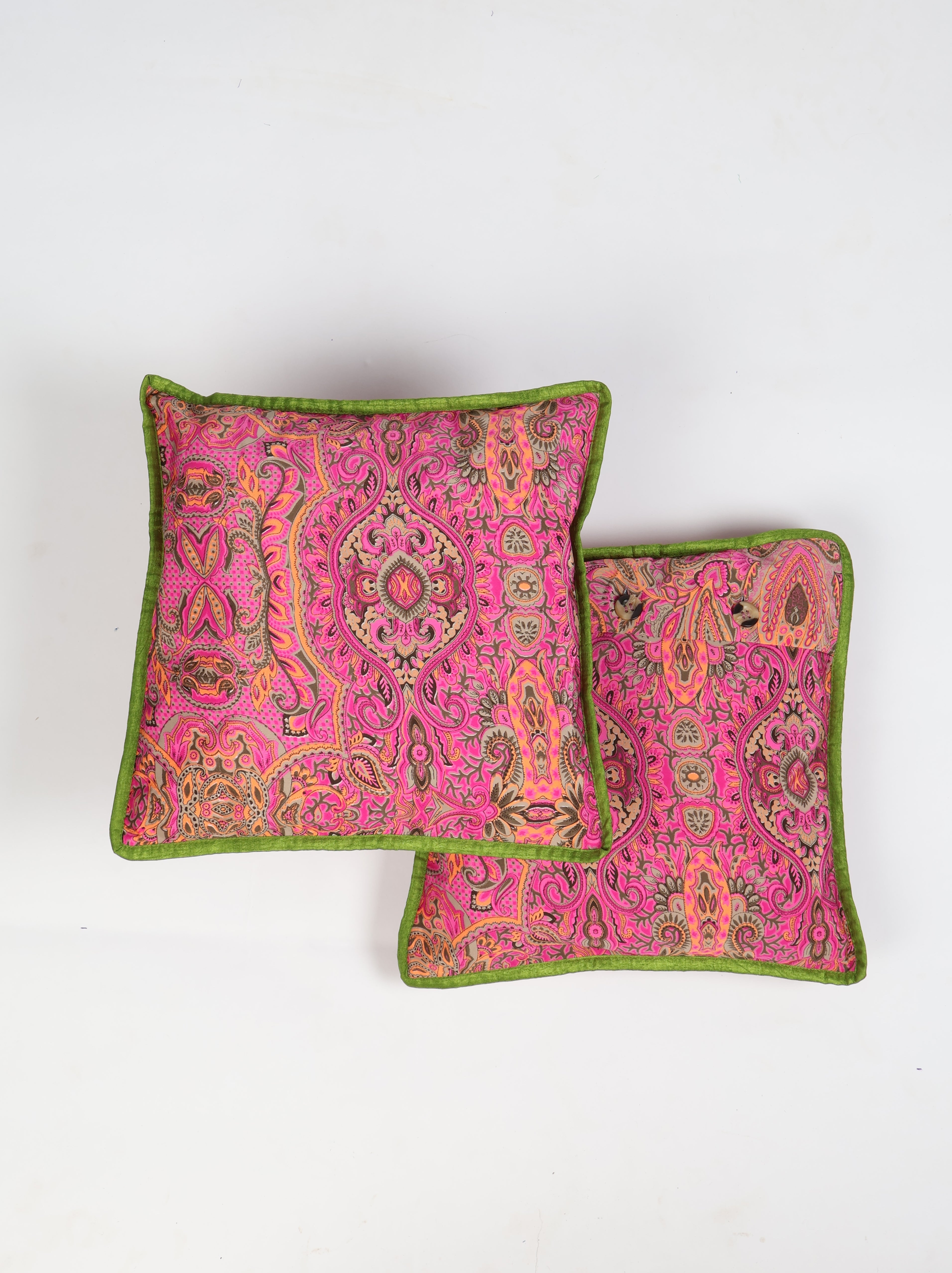 Premium 30x30 Inch Cushion Cover Set of 2 with Piping Edge - Perfect for Sofa, Bed & Home Decor