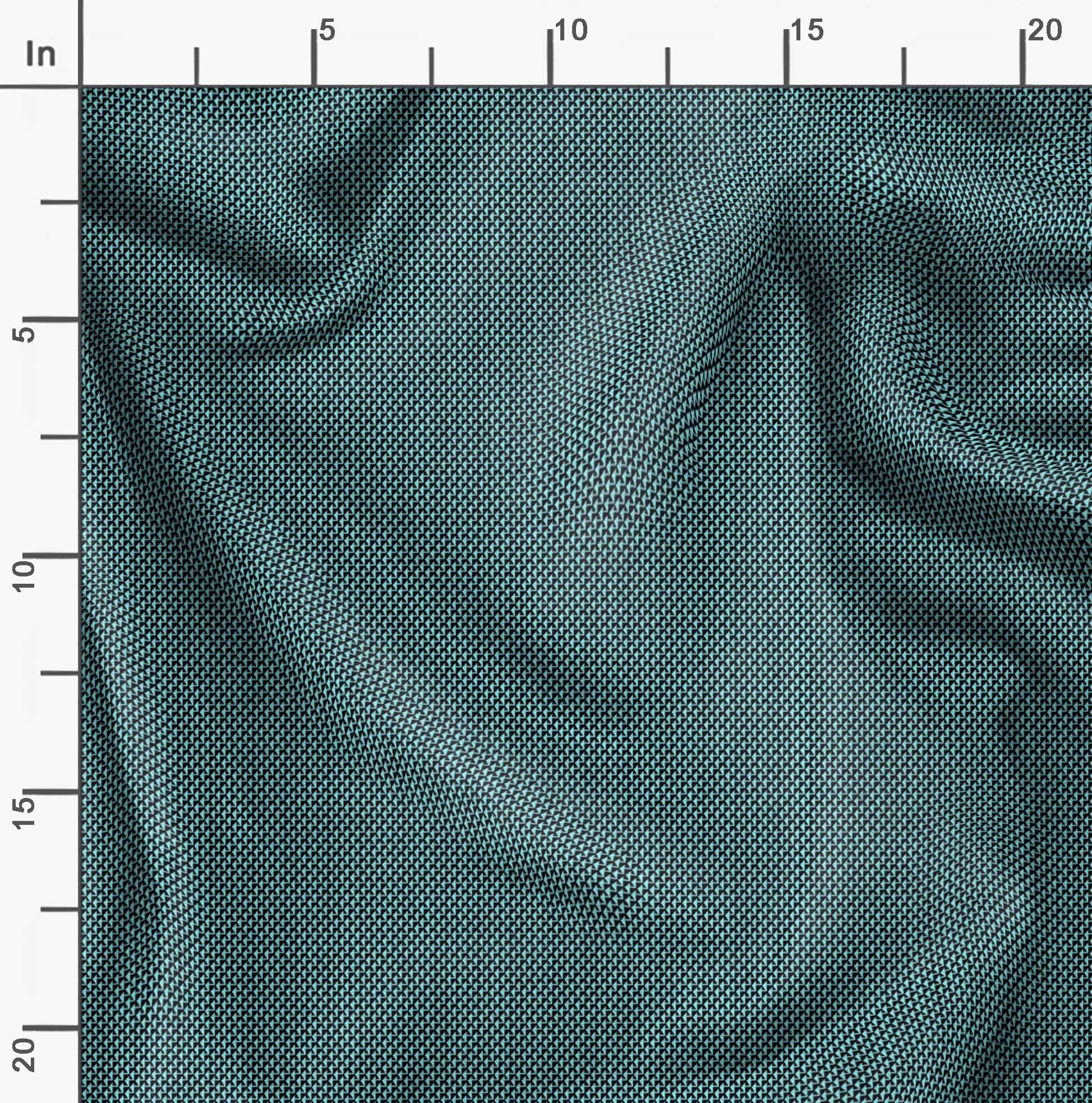Soimoi Moss Georgette Brown Fabric by The Yard - 42 Inch Wide Geometric Print Fabric for Dresses, Curtains & DIY Crafts | Triangle Pattern Chic Fabric for Sewing Projects & Home Decor
