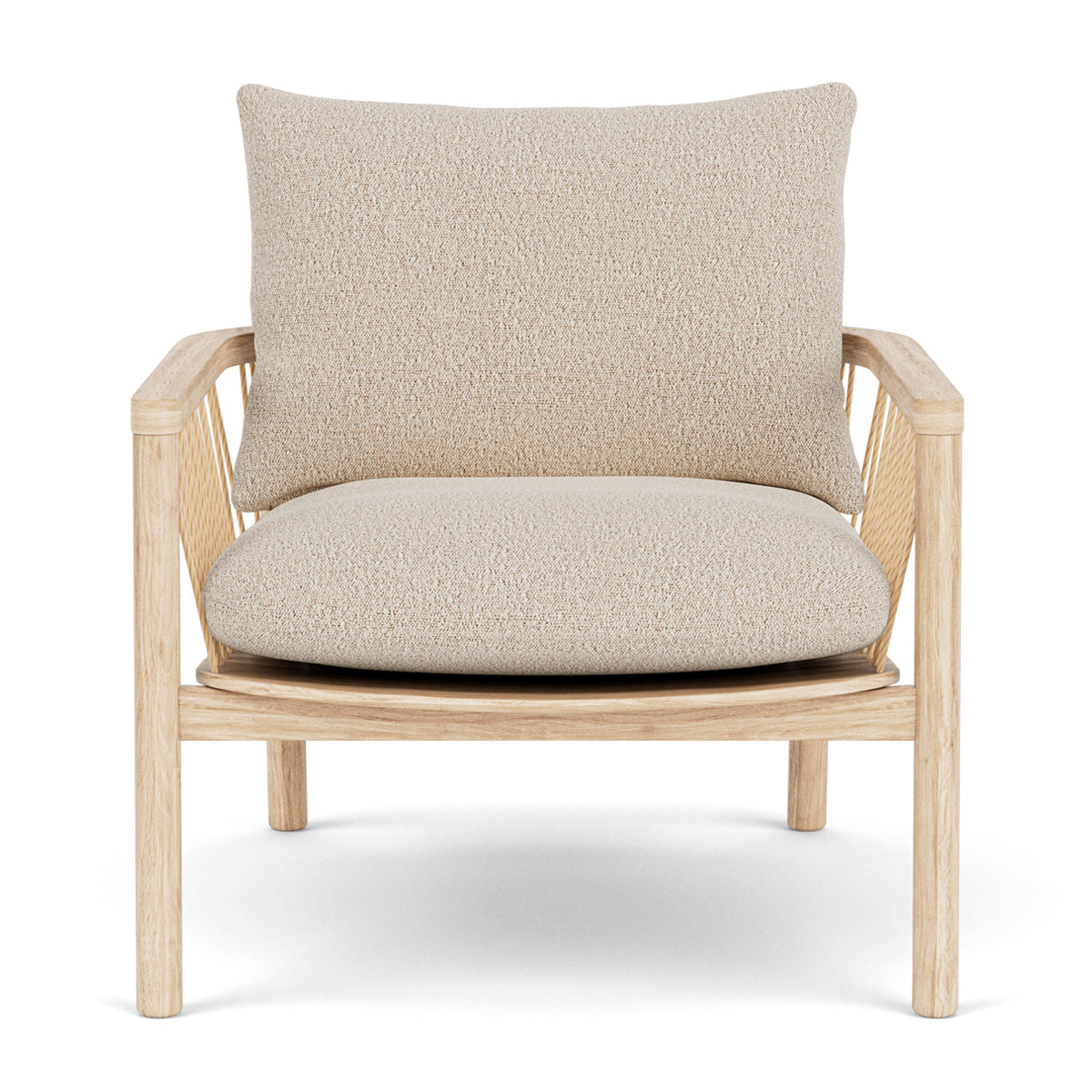 Enzo Boucle Armchair - Modern Velvet Upholstered Accent Chair for Living Room, Bedroom & Office - Stylish Comfortable Seating for Home Decor