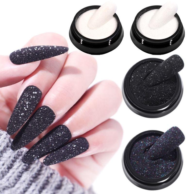 Premium Sugar Nail Glitters & Laser Pigment Dust - Long Lasting Nail Art Decorations for Gel Polish, Acrylic Nails & DIY Manicures - Perfect for Parties, Weddings & Special Occasions