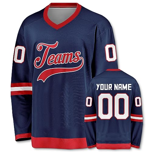 Navy Blue-red