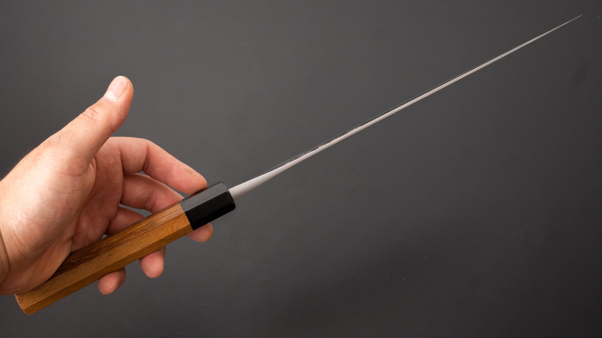 Premium Jiro Tsuchime Sujihiki 270mm Japanese Slicing Knife with Taihei Tagayasan Handle (#393) - Perfect for Sushi, Sashimi & Meat Carving