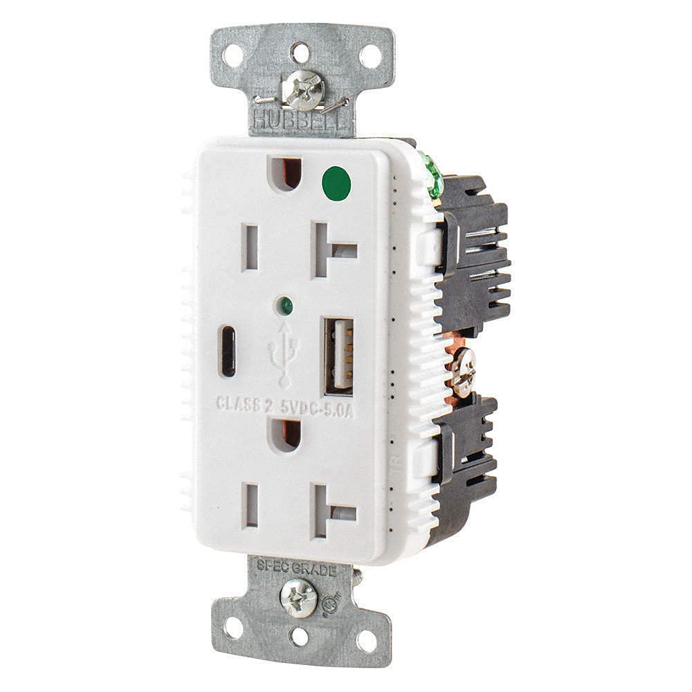 2-Port USB Wall Charger with 2 Poles - Fast Charging for iPhone, Android & Tablets - Perfect for Home, Office & Travel