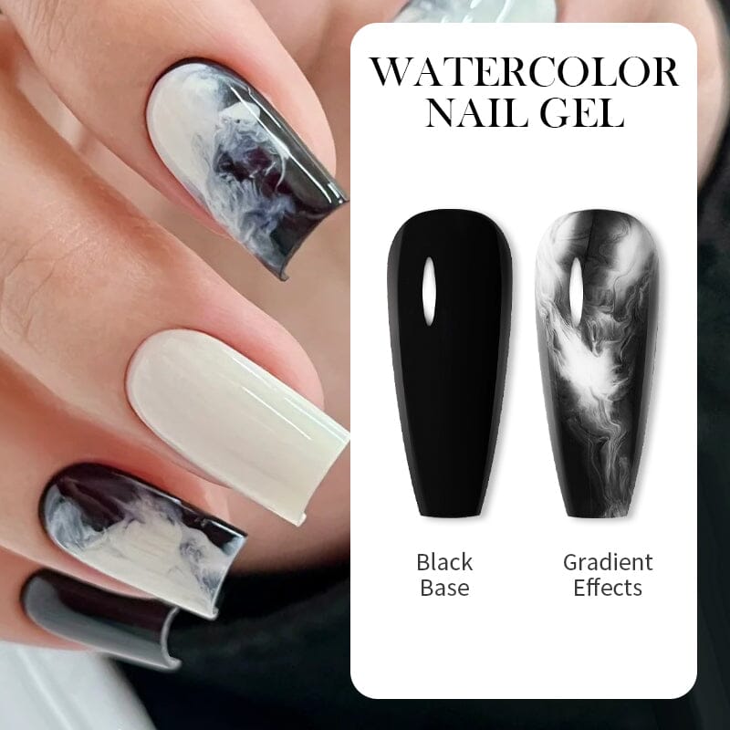 10ml Watercolor Nail Gel Polish - Long Lasting UV/LED Soak Off Gel for Nail Art, Manicure & Pedicure - Perfect for Home Salon, DIY Nail Designs & Professional Use
