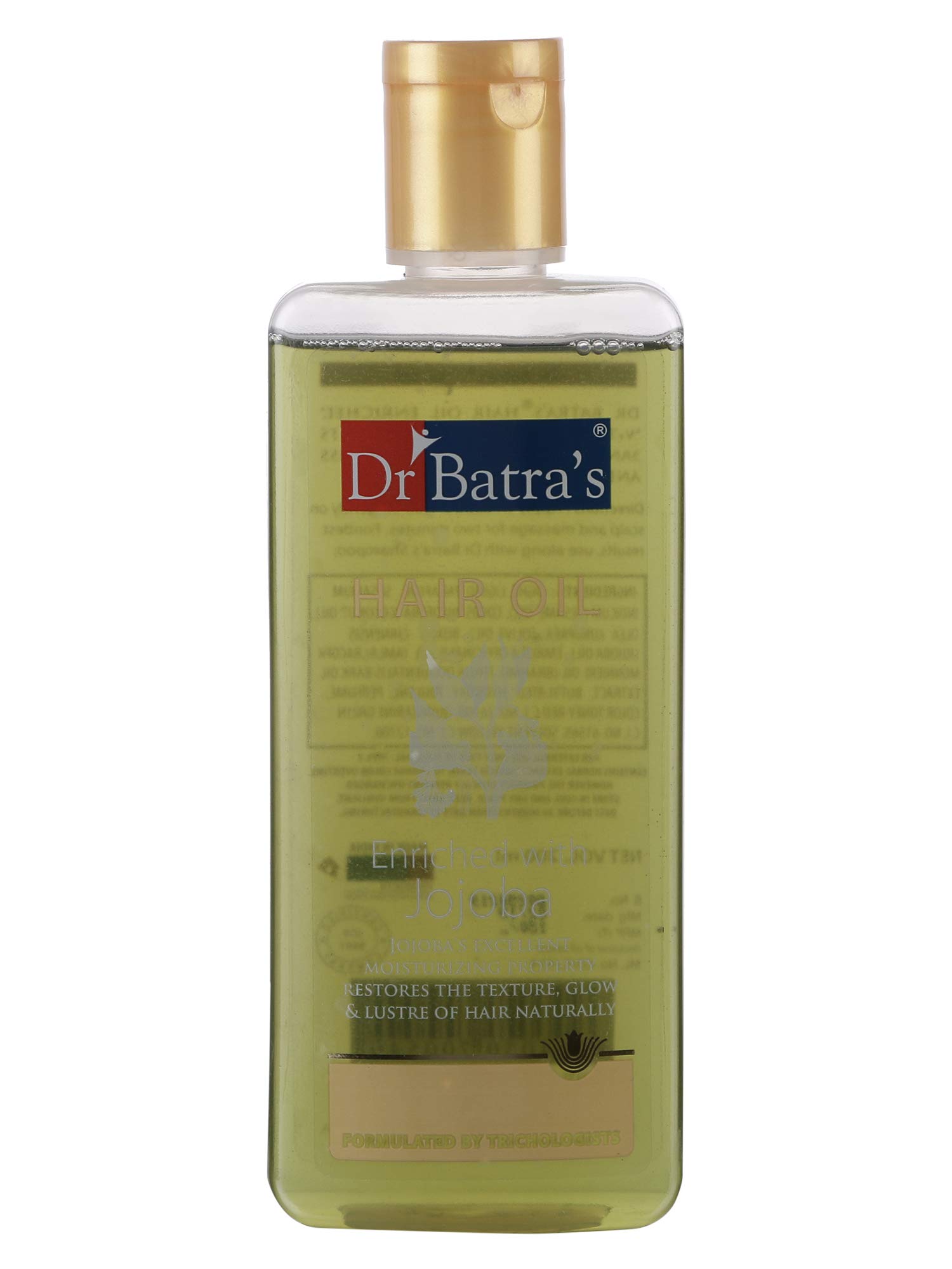 Dr Batra's Natural Hair Oil with Thulsi - Sulfate Free, Lightweight & Gentle Formula for Hair Damage Prevention & Healthier Hair (100ml) - Perfect for Daily Hair Care & Scalp Nourishment