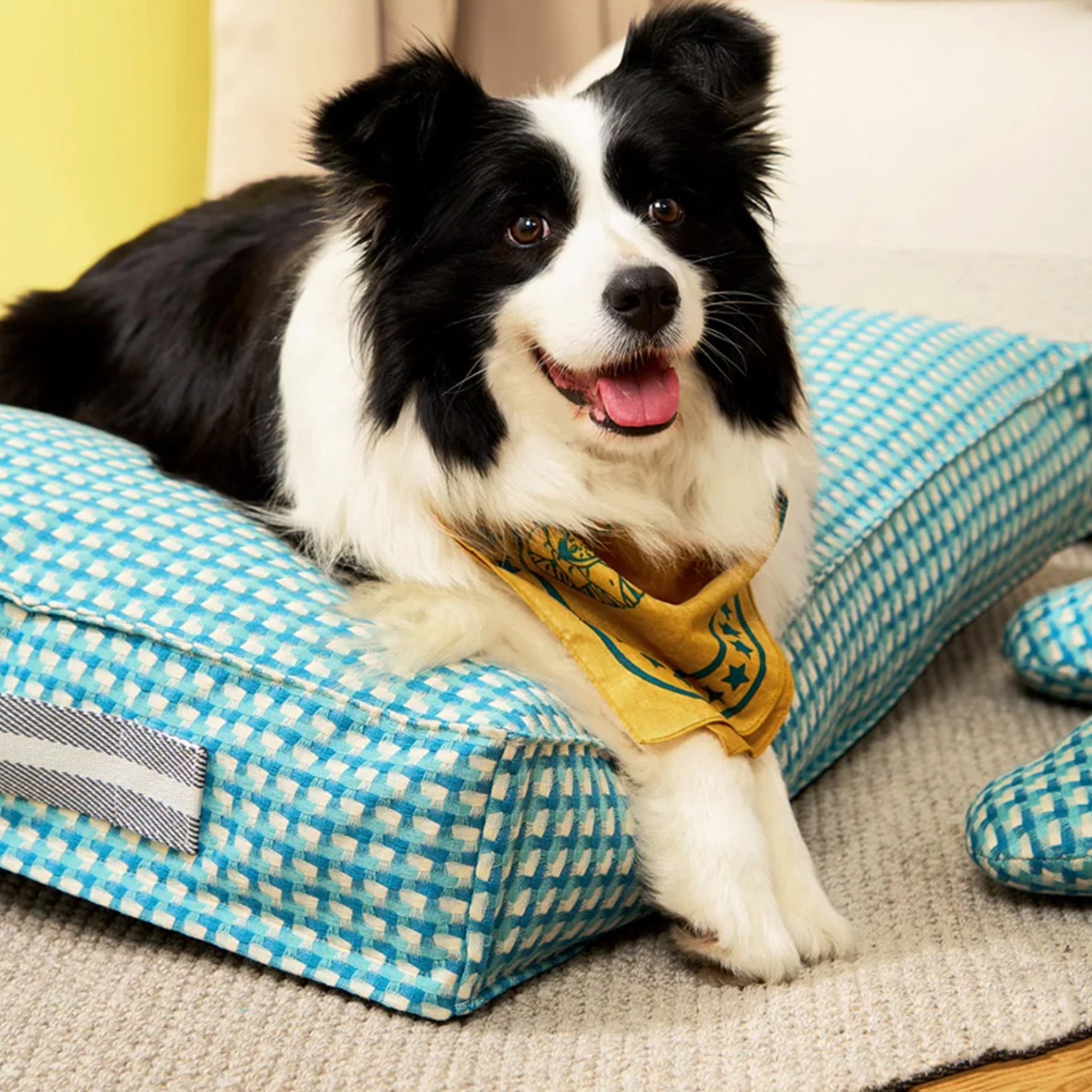 Waffle Shape Sweet Dreams Calming Dog Bed - Orthopedic Support for Small Medium Large Dogs - Perfect for Anxiety Relief & Cozy Sleeping - Home, Crate & Travel Use