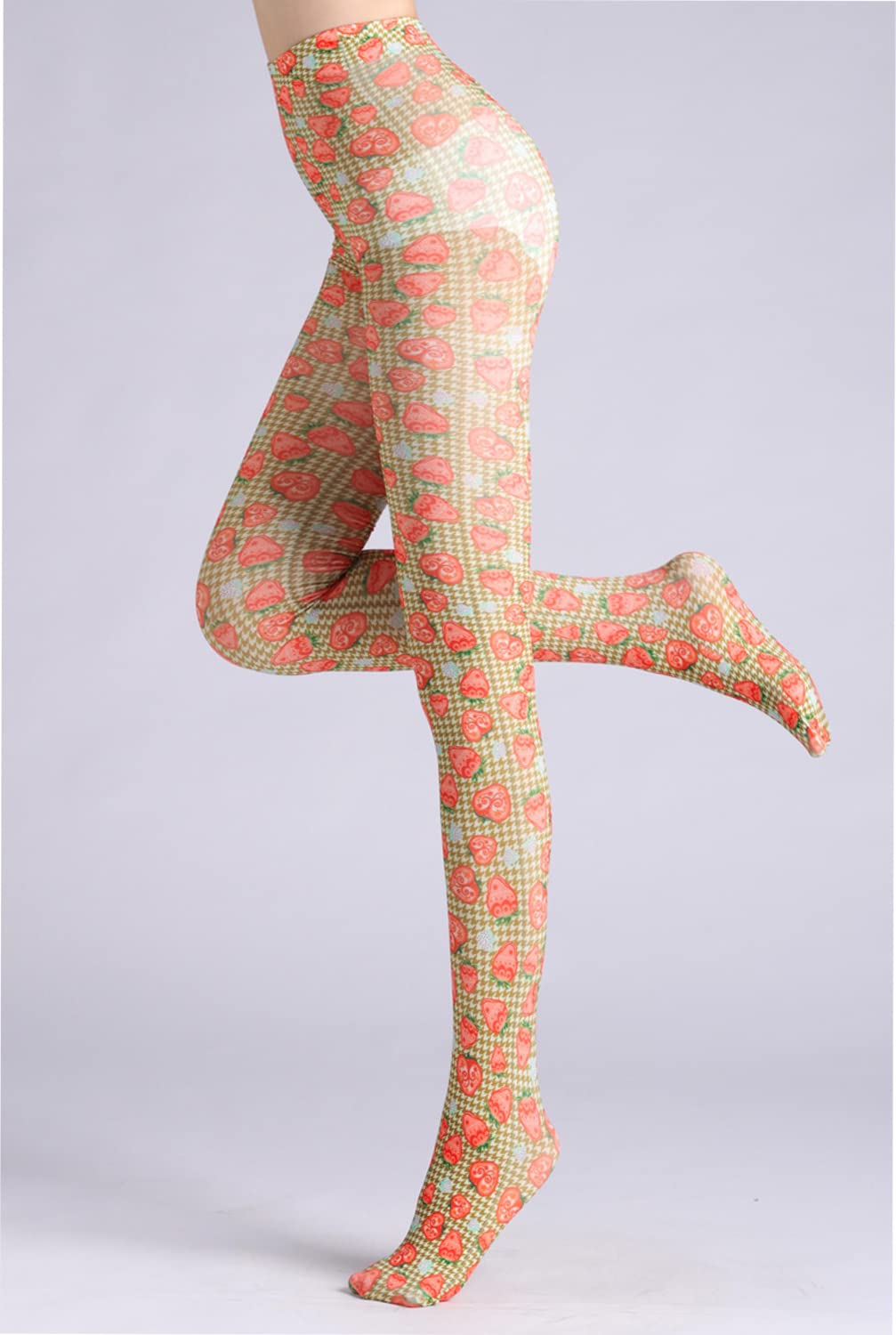 Sahabowi Women's Opaque High Waist Tights - Vintage Control Top Pantyhose for Everyday Wear, Work & Special Occasions