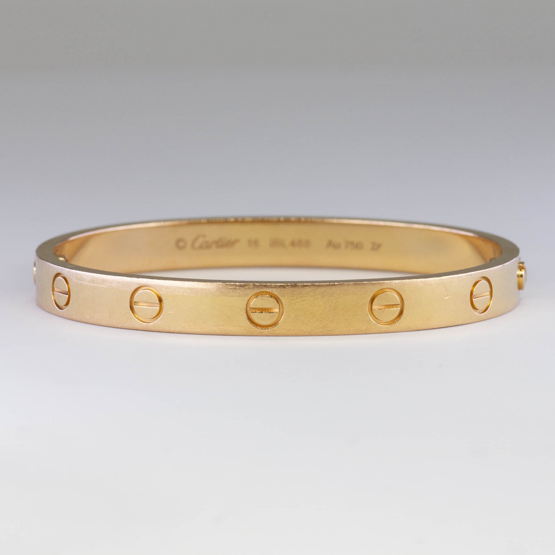 Cartier Love Bracelet 18K Rose Gold Size 16 - Luxury Jewelry for Women, Perfect for Anniversaries, Weddings & Special Occasions