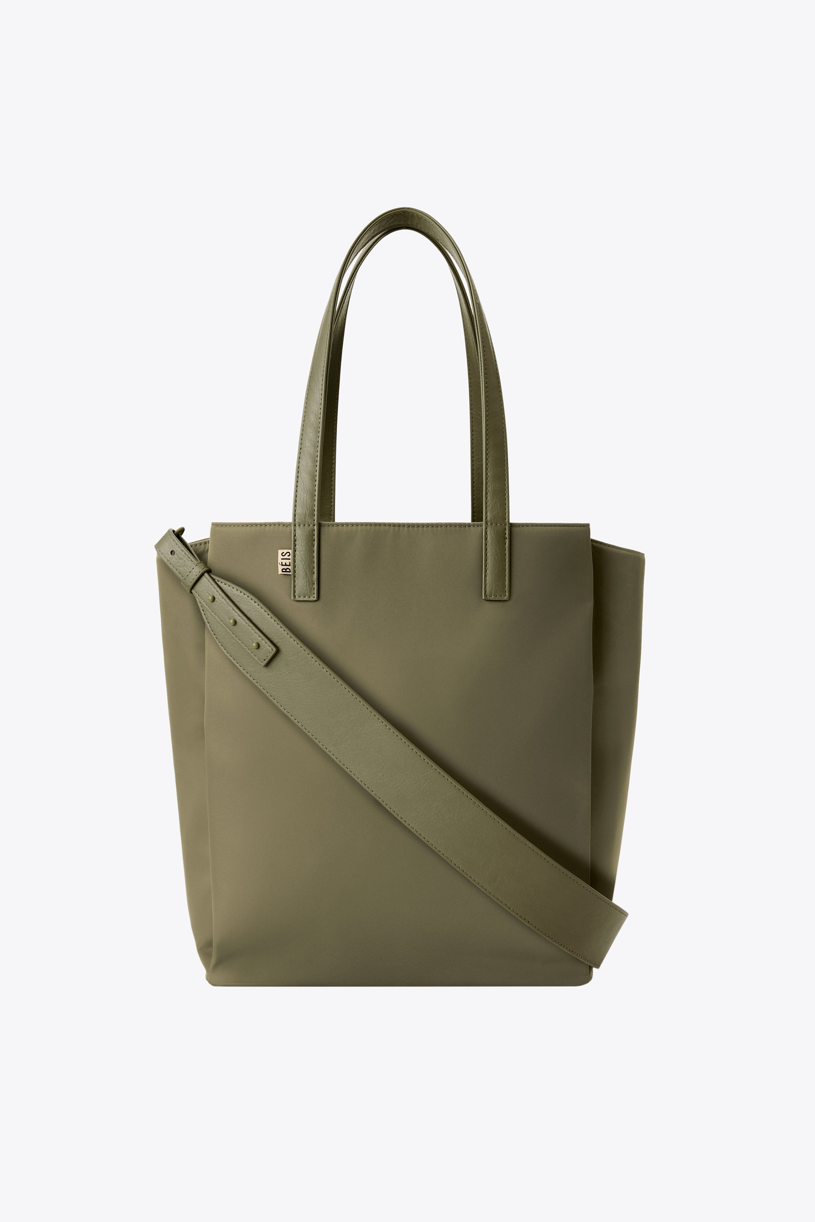 Stylish Olive Commuter Tote Bag for Women - Durable Work Tote with Laptop Pocket - Perfect for Office, Travel & Everyday Use