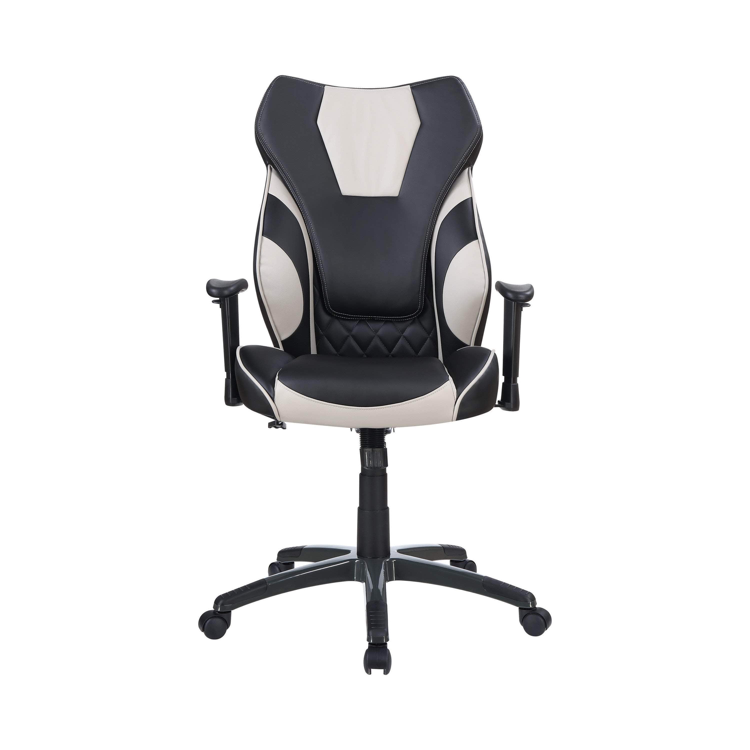 Ergonomic High Back Office Chair with Lumbar Support - Black & Grey Mesh Fabric - Perfect for Home Office, Gaming & Workspaces