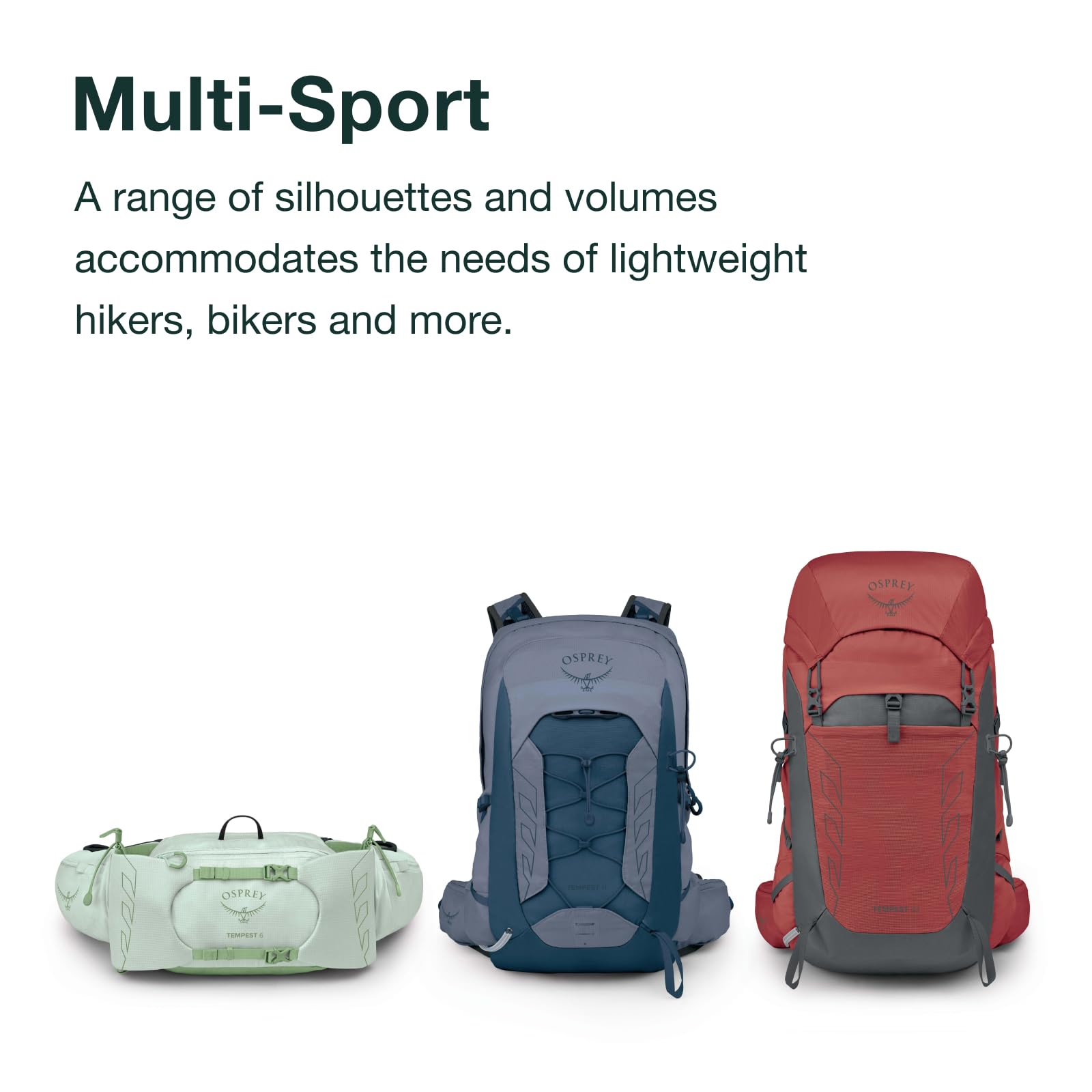 Osprey Tempest 26L Women's Lightweight Hiking Backpack with Hipbelt - Water-Resistant Daypack for Outdoor Adventures, Travel & Trekking - Anchor Blue/Atlas