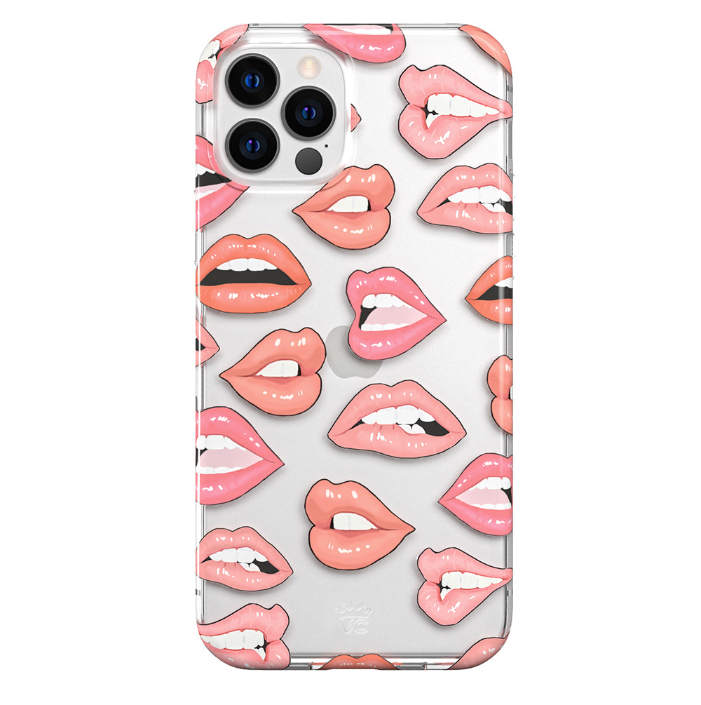 Nude Lips iPhone Case - Slim Protective Phone Cover for iPhone 13/14/15 Pro Max - Fashionable & Durable for Everyday Use, Work, and Travel