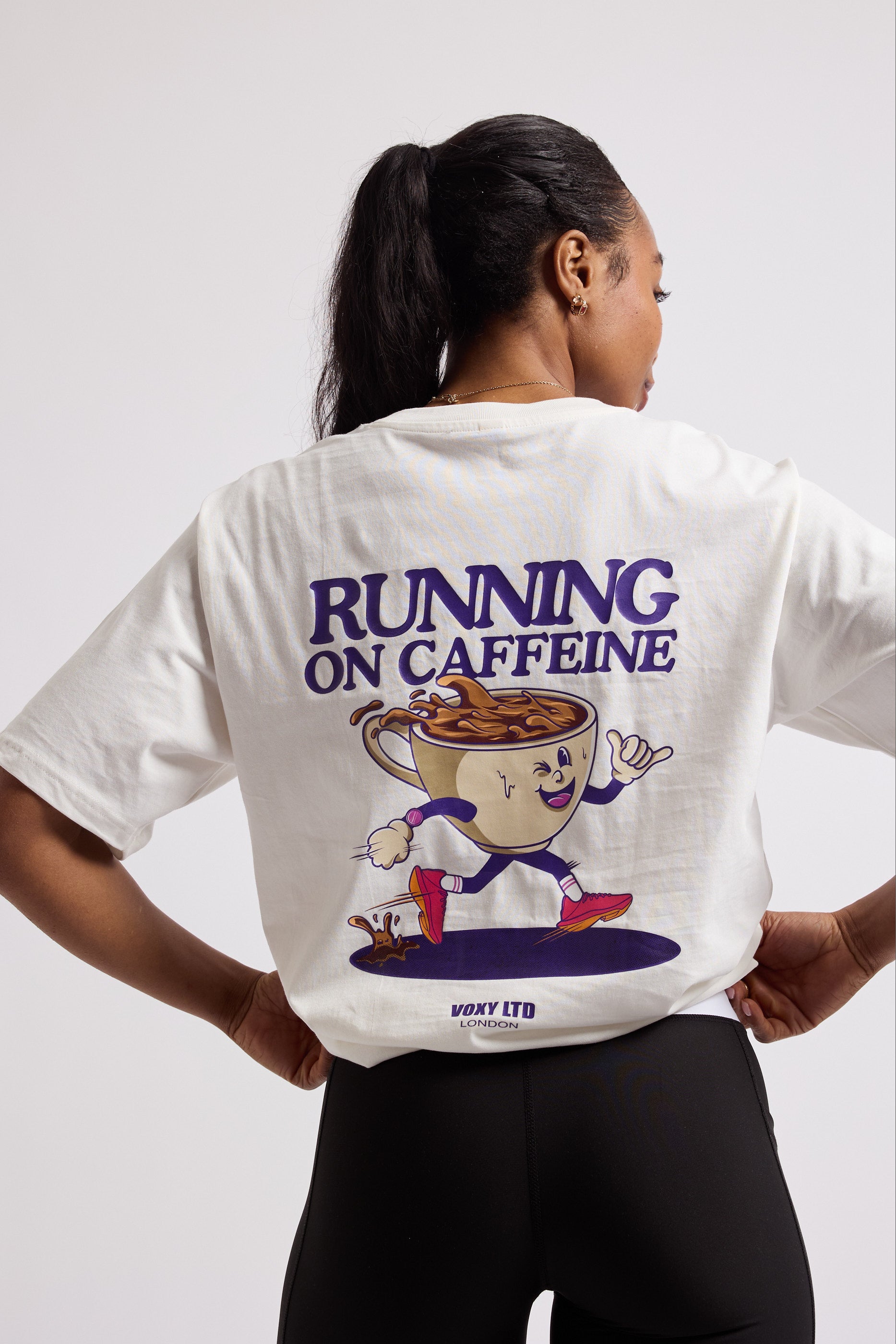 Caffeine Oversized T-Shirt for Men & Women | Comfortable Loose Fit Graphic Tee | Perfect for Casual Wear, Lounge, and Street Style