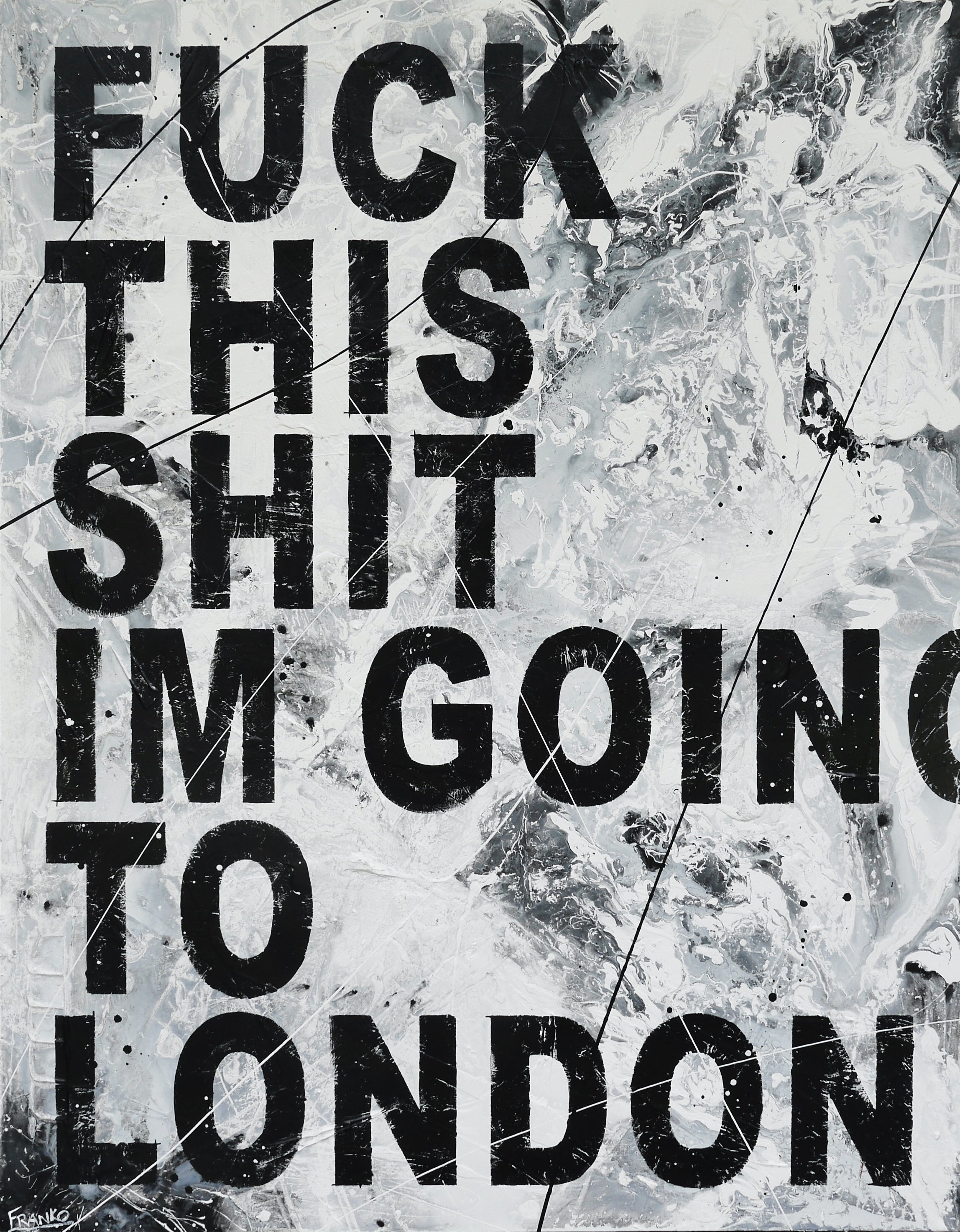London Calls 140cm x 180cm Textured Urban Pop Art Canvas Wall Painting - Perfect for Modern Living Room, Bedroom & Office Decor