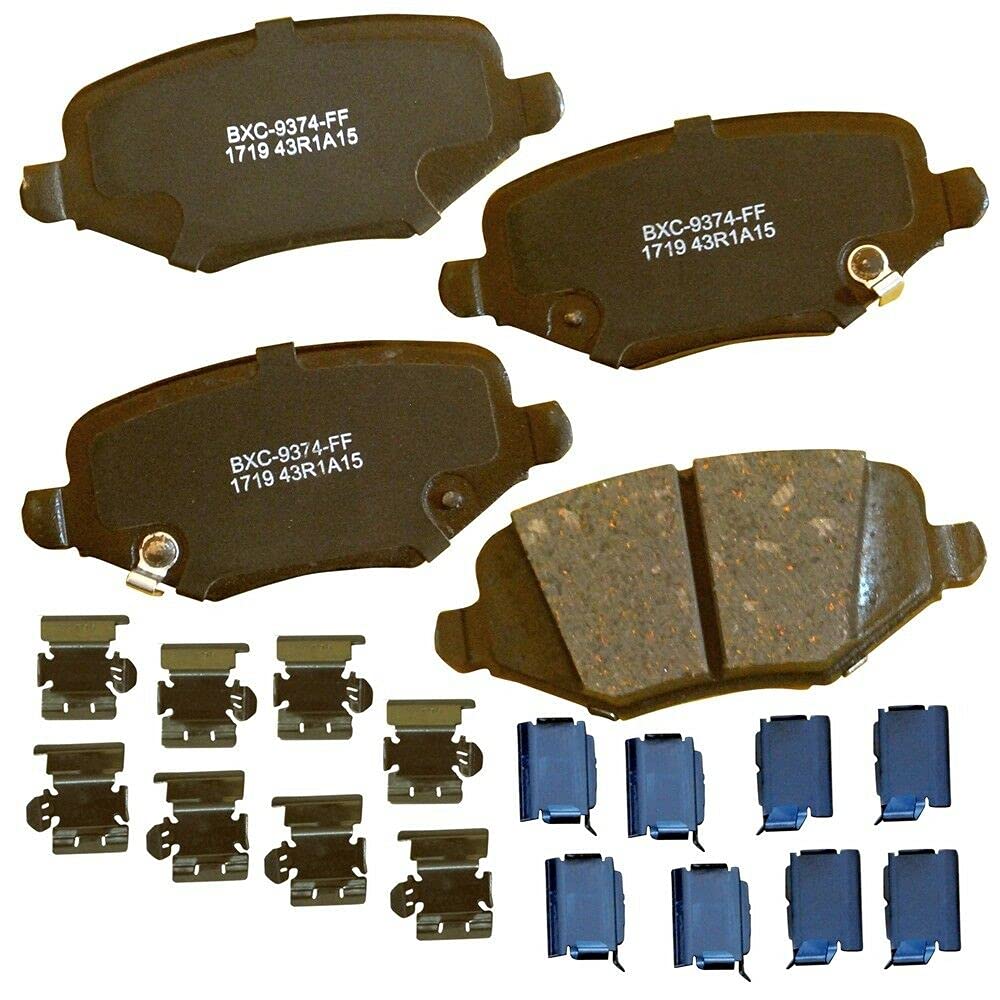 High-Performance Ceramic Brake Pad Set - Rear Replacement Disc Brake Pads for Smooth & Quiet Stopping | Perfect for Trucks, SUVs, and Sedans
