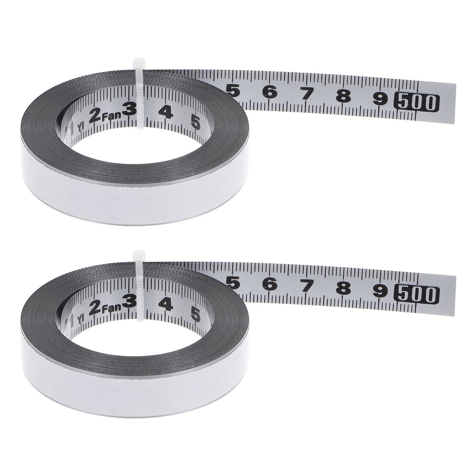 HARFINGTON 2-Pack Self-Adhesive Measuring Tape 500cm/197
