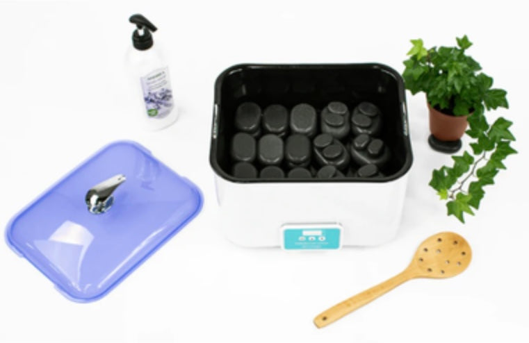 Dermalogic Digital Massage Stone Warmer - Professional Hot Stone Therapy Kit for Spa, Massage & Relaxation at Home or Salon