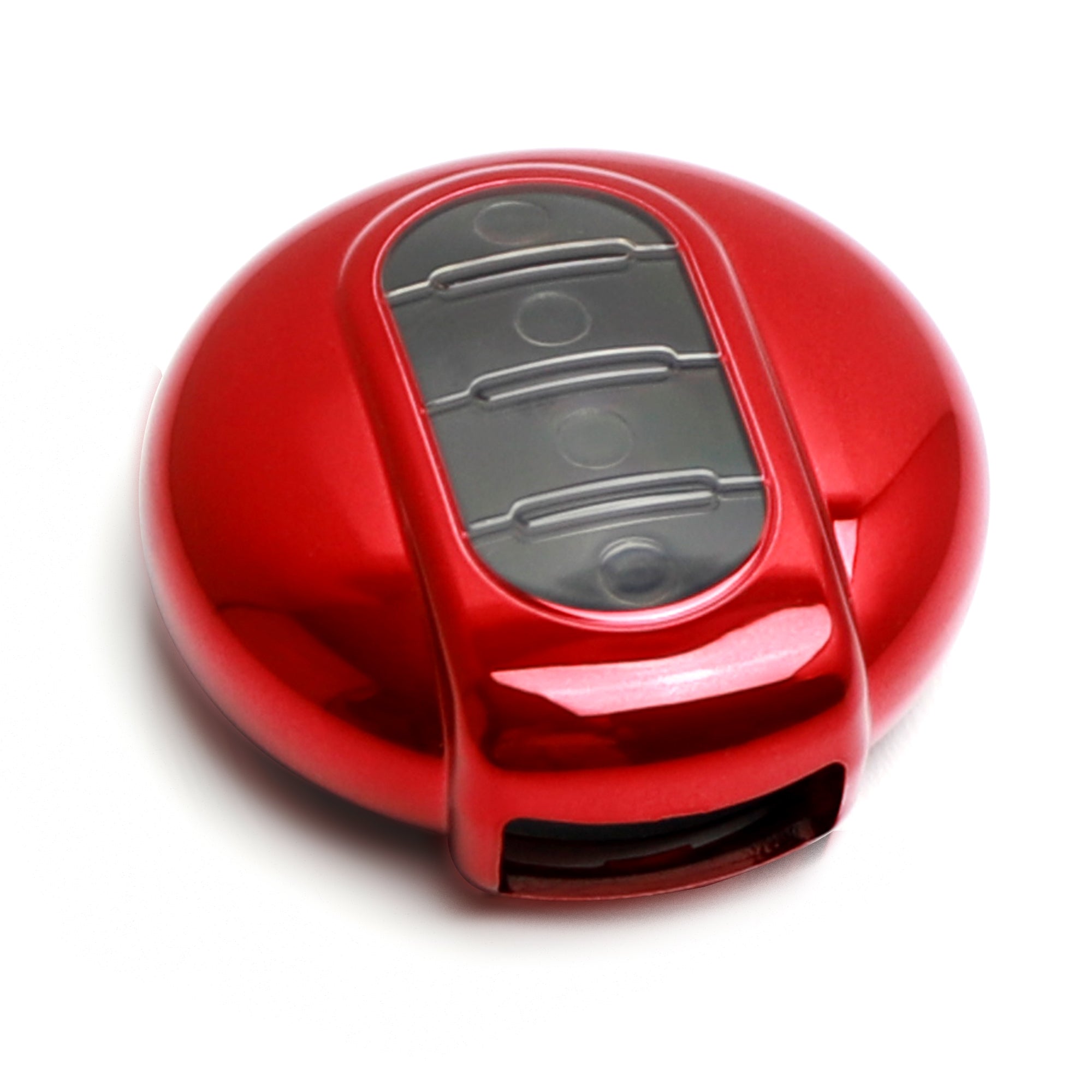 Durable Chrome Red TPU Key Fob Case Compatible with 2014-2025 MINI Cooper F55 F56 F60 Countryman - Protective Cover for Car Keys, Perfect for Everyday Use & Travel