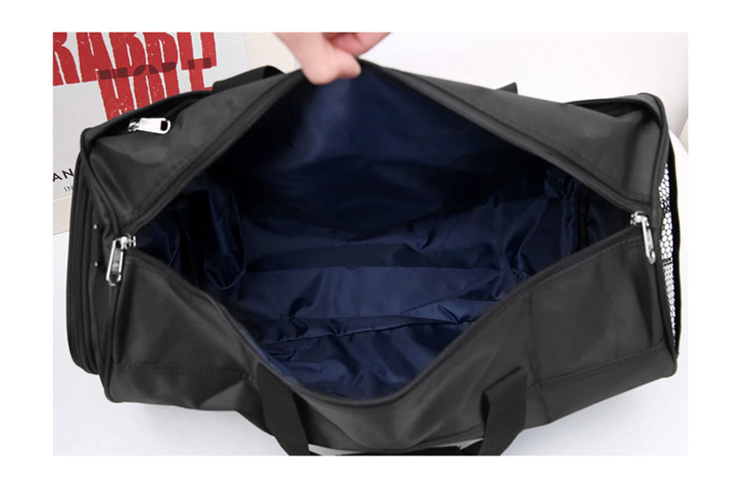 Fullmetal Alchemist Anime Duffel Bag - Large Capacity Gym Bag for Sports, Travel & Workout - Unisex Shoulder Bag & Handbag (Black, 11