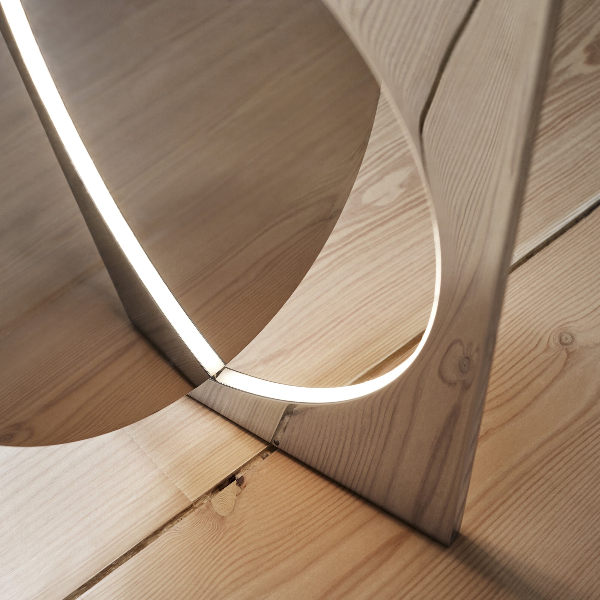 Eclipse Mirror Table Lamp - Modern LED Vanity Mirror with Touch Control, Adjustable Brightness for Makeup, Reading & Home Decor - Perfect for Bedroom, Bathroom & Dressing Room