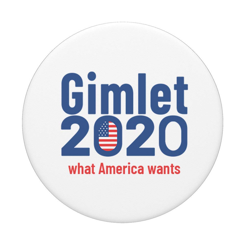 Gimlet 2020 - What America Wants PopSockets PopGrip: Swappable Phone Grip for iPhone, Samsung & Tablets | Perfect for Daily Commute, Work & Travel