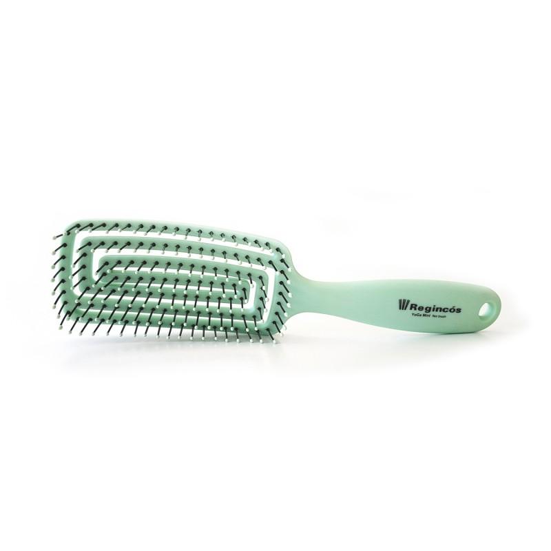 Yoga Mint Flexible Vent Brush - Detangling & Styling Hair Brush for Smooth & Shiny Hair - Perfect for Home, Salon & Travel Use