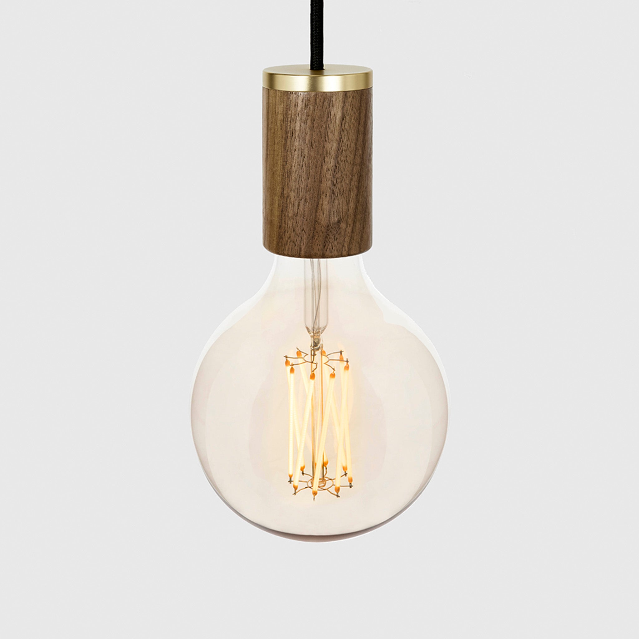 Handcrafted Walnut Gaia Pendant Light - Modern Wooden Ceiling Lamp for Dining Room, Kitchen Island & Bedroom Lighting