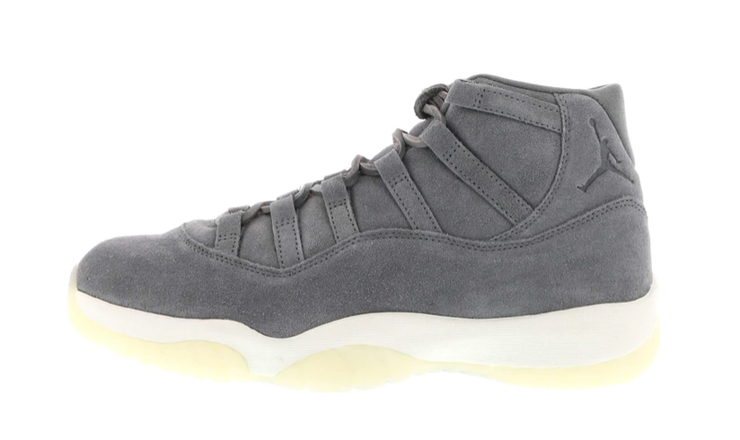 Air Jordan 11 Retro Pinnacle Grey Suede Men's Basketball Shoes - Premium Comfort & Style for Casual Wear & Court Performance