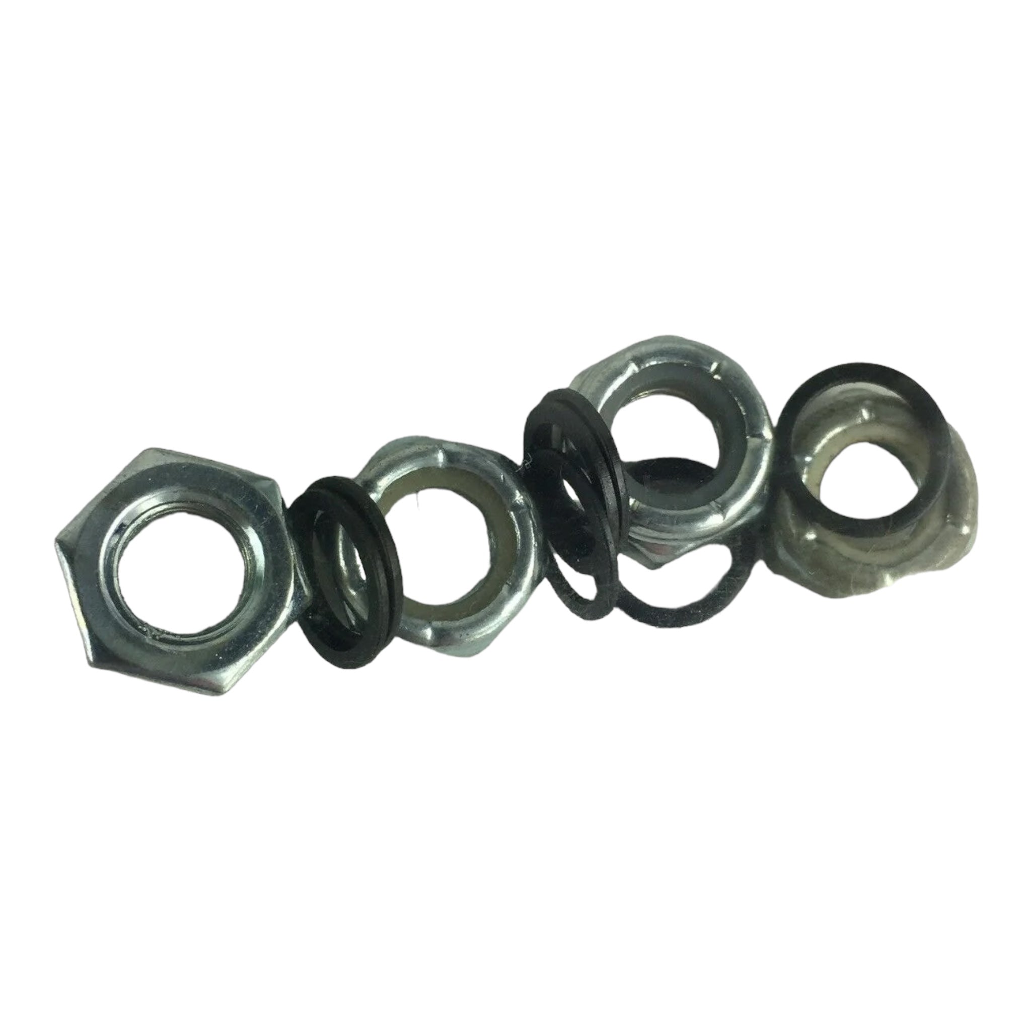 Grind King Skateboard Truck Axle Lock Nuts & Washers Set - High-Speed Rings for Smooth Riding | Perfect for Street Skating & Park Tricks