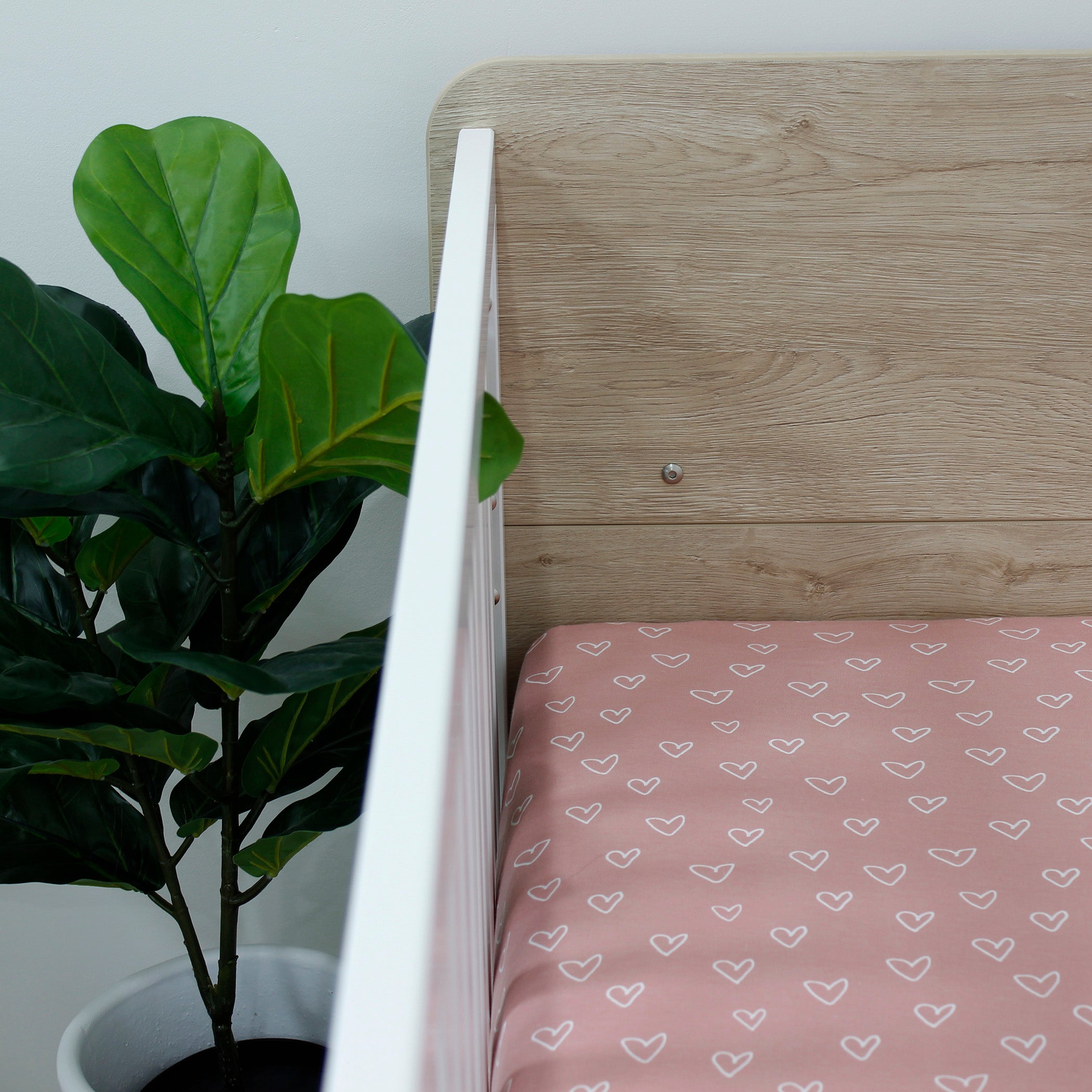 Nordic 2-Pack Jersey Cotton Fitted Sheets - Soft Dusty Berry & Rose Colors for Crib, Toddler Bed - Perfect Nursery Bedding Set for Baby Girls & Boys