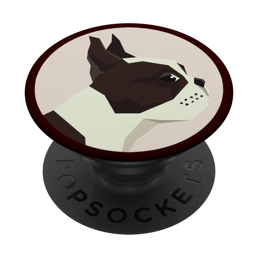 Boston Terrier PopSockets - Cute Phone Grip & Stand for iPhone, Android & Tablets | Perfect Gift for Dog Lovers & American Gentleman Fans | Great for Work, Travel & Daily Use