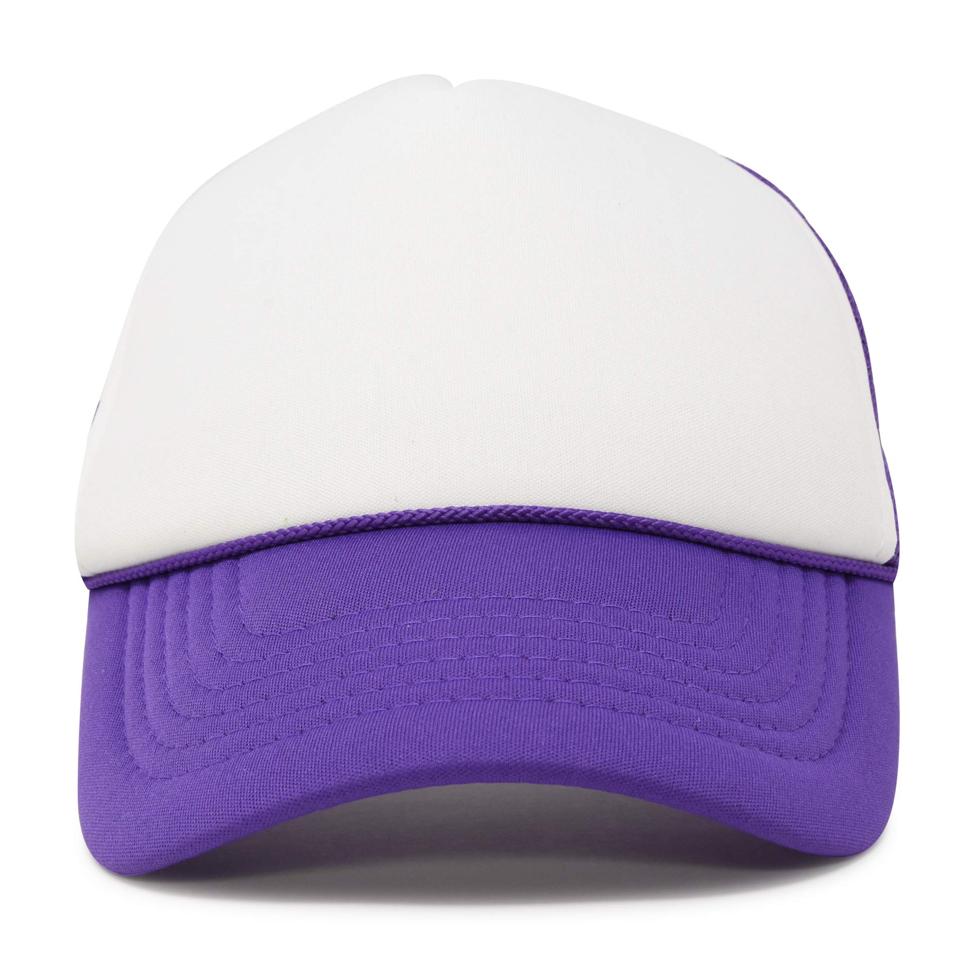 DALIX Two Tone Blank Trucker Hats - 2 Pack Adjustable Snapback Caps for Men & Women - Perfect for Outdoor Activities, Sports Events and Casual Wear