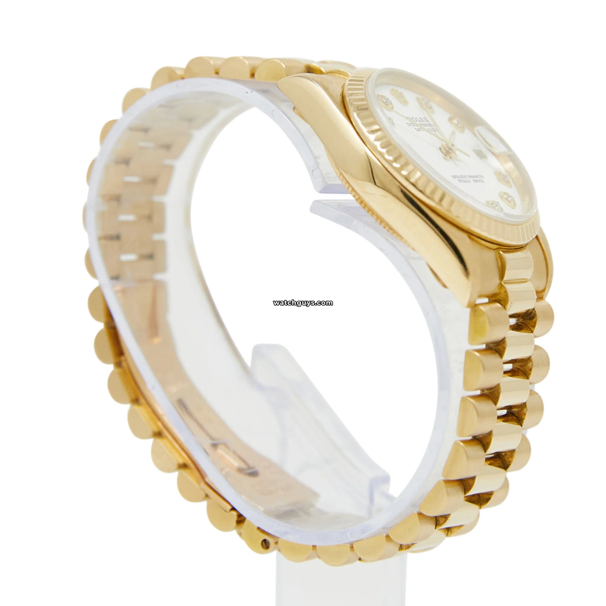 Rolex Datejust 68278 Men's Watch - 18K Yellow Gold & Stainless Steel, White Diamond Dial, President Bracelet - Luxury Dress Watch for Business & Formal Occasions