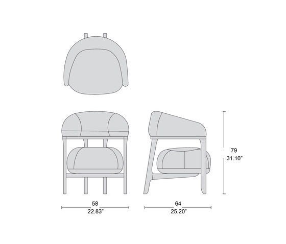 Handmade Designer Lounge Armchair 1290 - Modern Accent Chair for Living Room, Bedroom & Office - Premium Comfort Upholstered Furniture for Home Decor