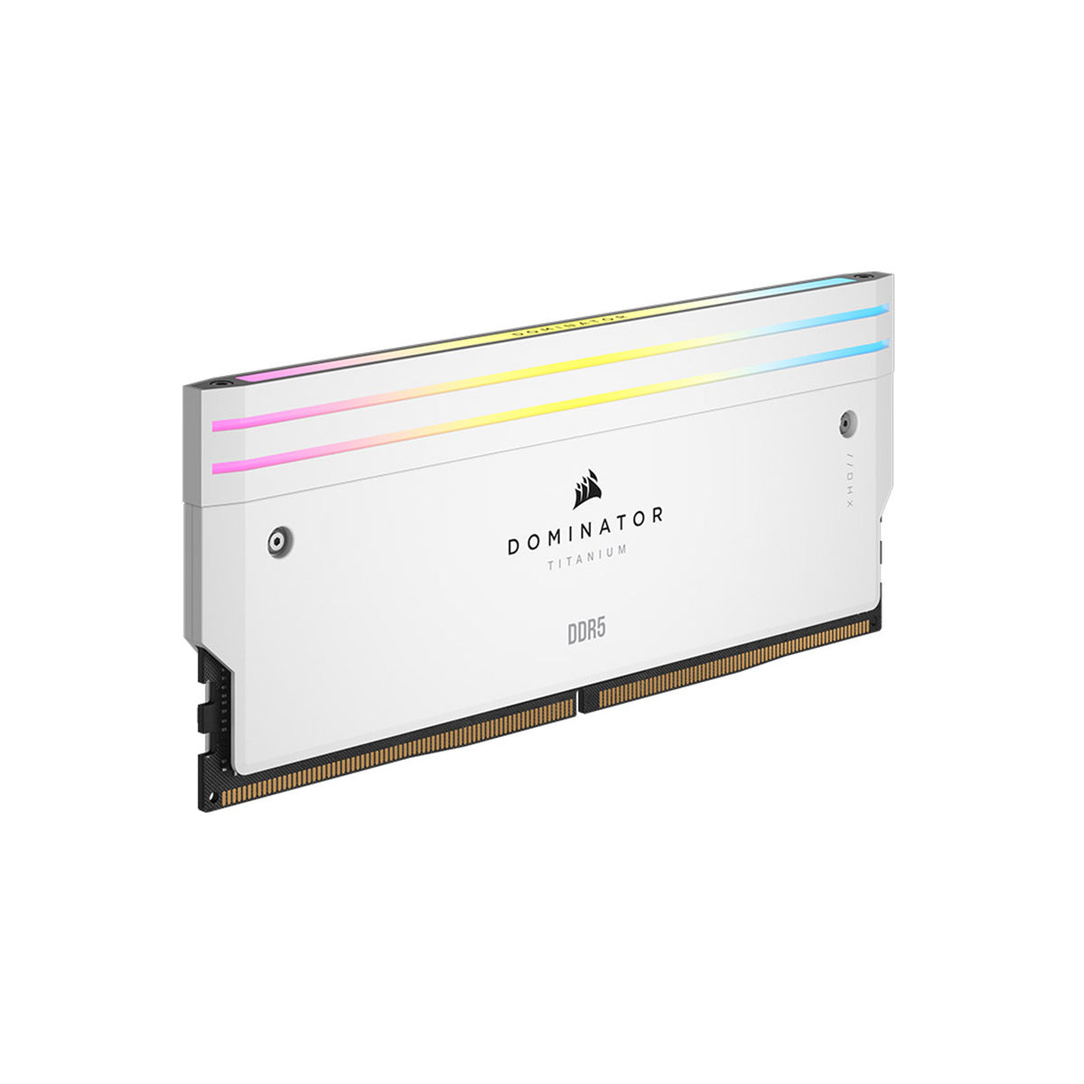 Corsair Dominator Titanium 64GB (2x32GB) DDR5 6600MHz CL32 Desktop Memory Kit - White (CMP64GX5M2X6600C32W) for High-Performance Gaming PCs and Workstations