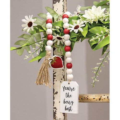 You're the Berry Best Strawberry Bead Garland - DIY Party Decor, Baby Shower, Wedding, Home Decoration