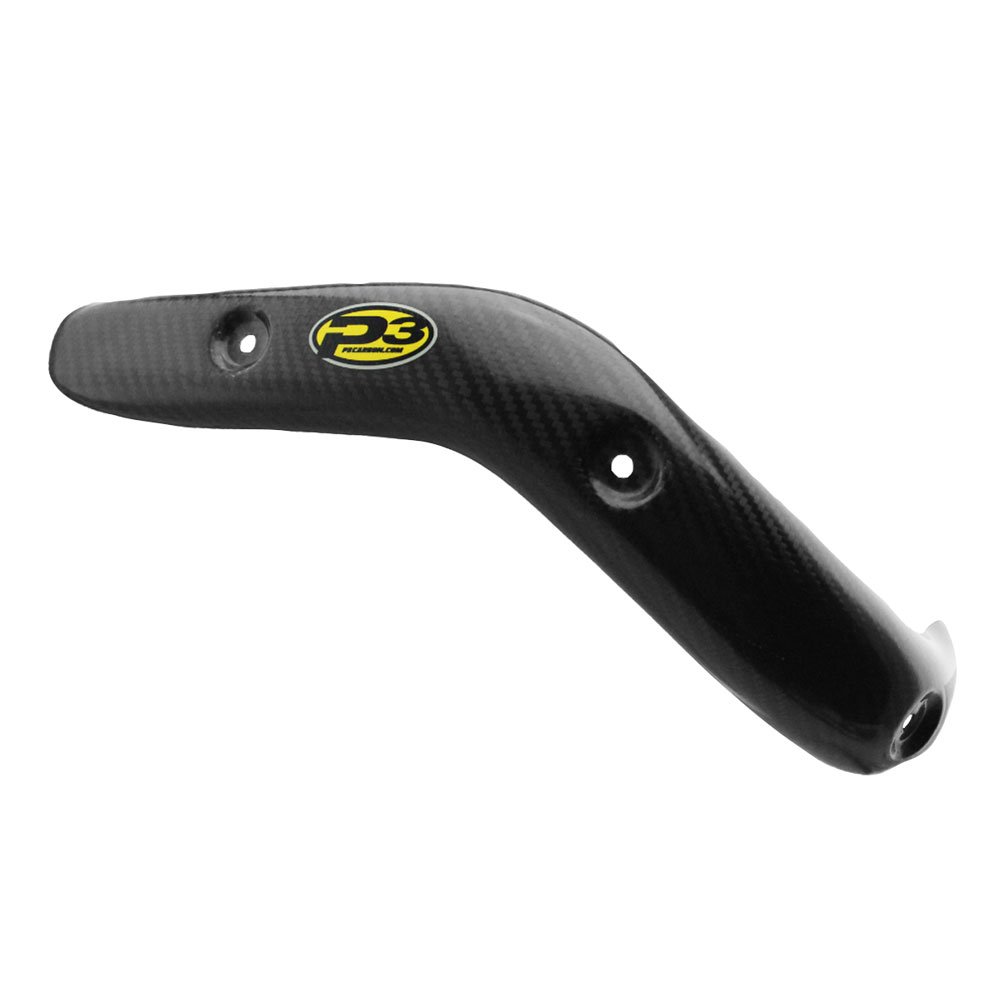 High-Performance P3 Carbon Fiber Head Pipe Heat Shield - Compatible with Suzuki RMZ450 (2008-2017 Models) - Durable Motorcycle Exhaust Protection for Off-Road & Motocross Racing