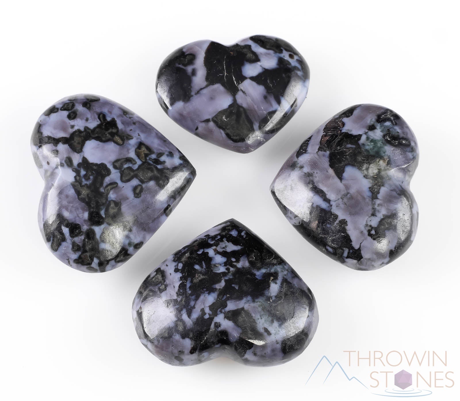 Indigo Gabbro Crystal Heart - Healing Stone for Self Care, Spiritual Gifts for Mom, Home Decor & Meditation - E1300 | Perfect for Yoga, Reiki & Positive Energy