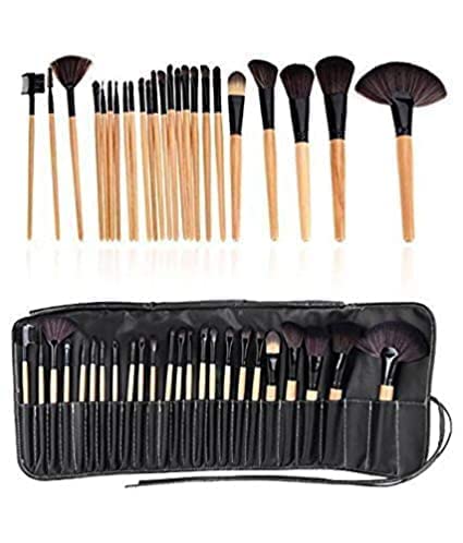 KAYI 24-Piece Professional Makeup Brush Set - Ultra Soft Foundation, Powder & Blush Brushes with Travel Pouch | Perfect for Makeup Artists, Beginners & On-The-Go Beauty