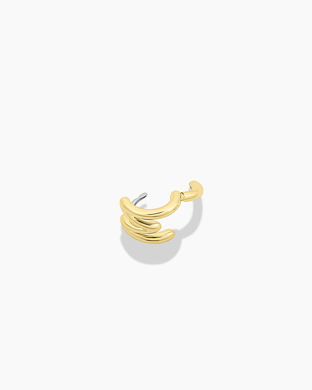 Alphabet Single Huggie Earrings - Gold Plated Initial Letter Studs for Women - Perfect for Everyday Wear, Gifts & Special Occasions