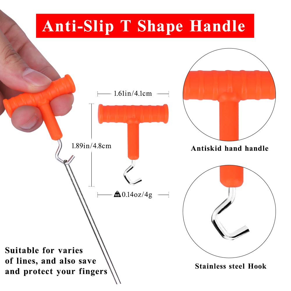 Luroad 6-in-1 Carp Fishing Baiting Rigs Tool Kit Set with Hook Needle, Driller, Knot Puller & Braid Line Scissors | Professional Carp Fishing Tackle for Bait Drilling & Lure Setup | Perfect for Freshwater Fishing, Carp Angling & Bait Preparation