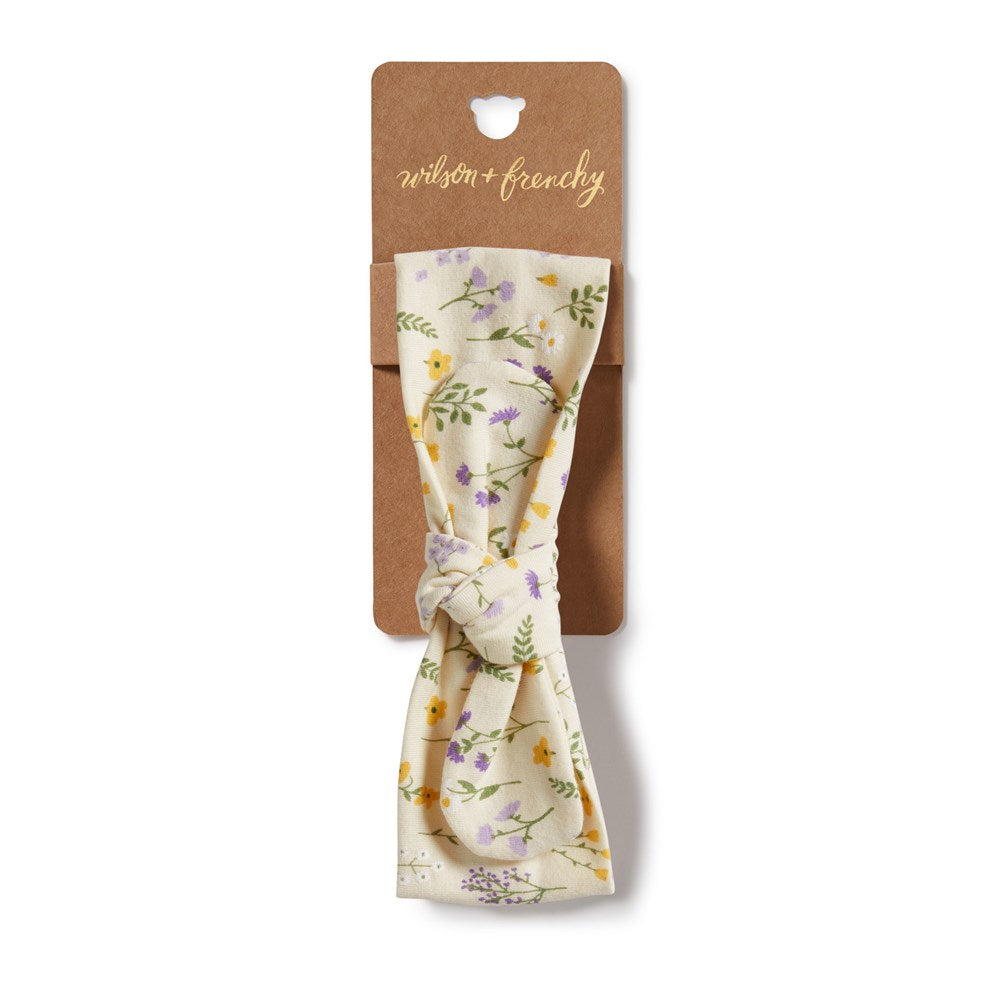 Bella Floral Organic Cotton Headband for Women - Soft & Comfortable Hair Accessories for Everyday Wear, Weddings, and Special Occasions